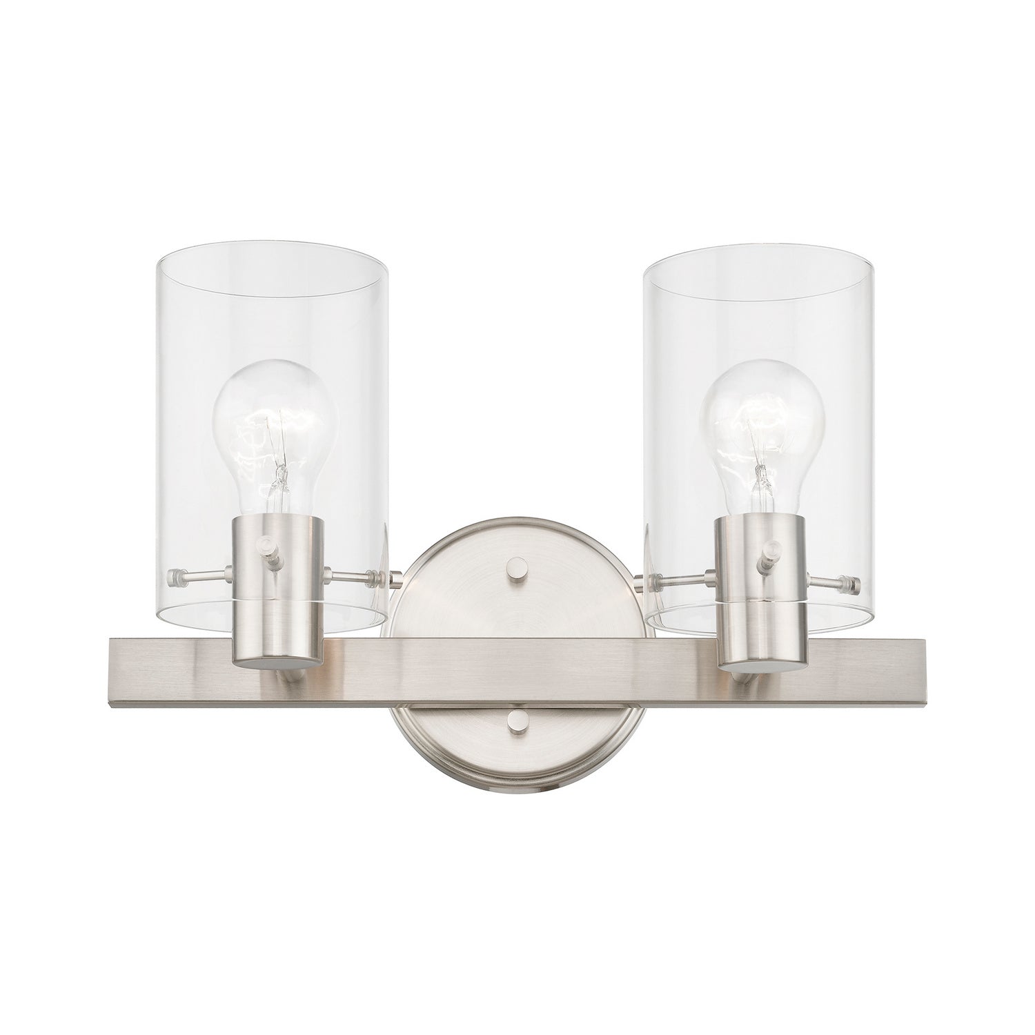 Livex Lighting - 17232-91 - Two Light Vanity Sconce - Munich - Brushed Nickel