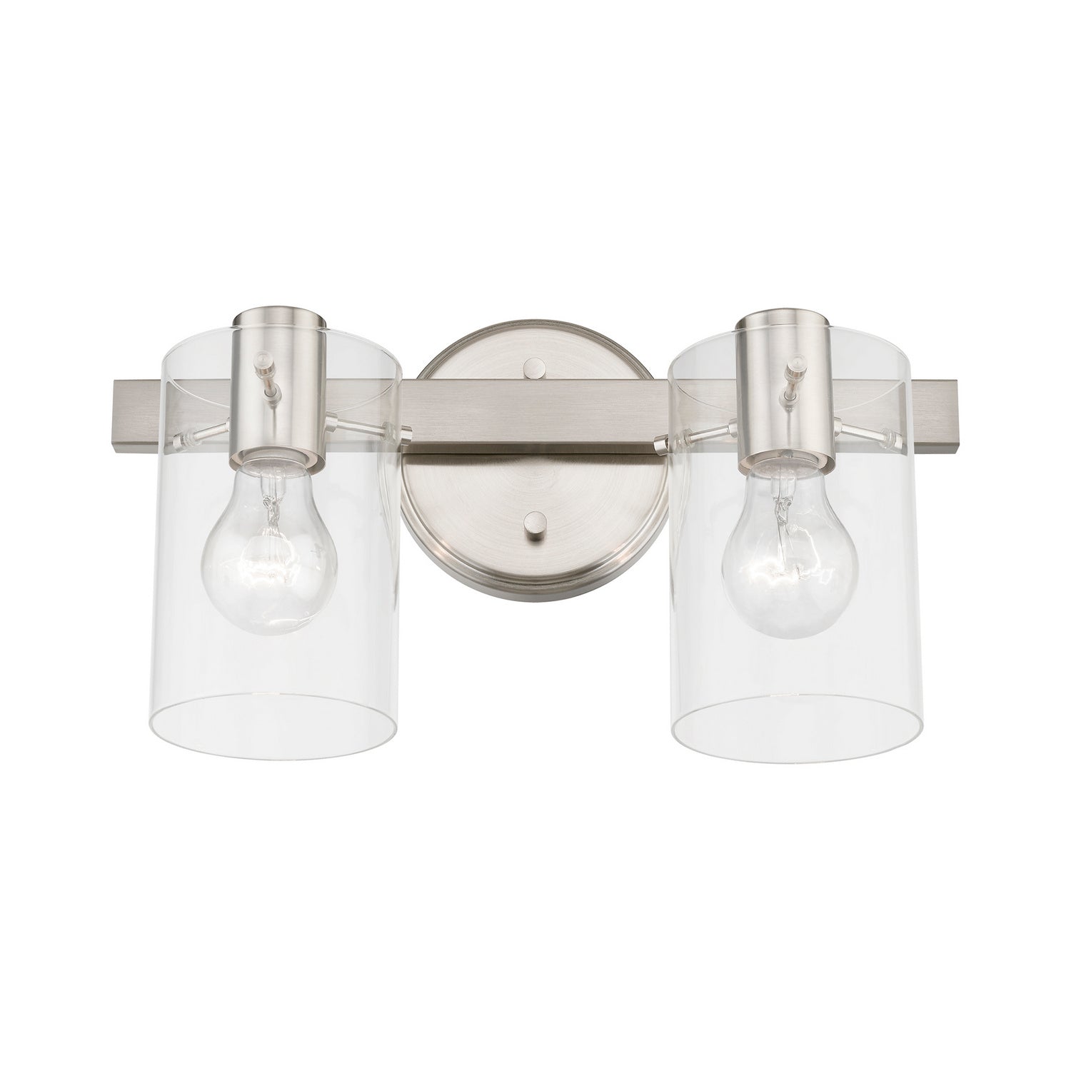 Livex Lighting - 17232-91 - Two Light Vanity Sconce - Munich - Brushed Nickel