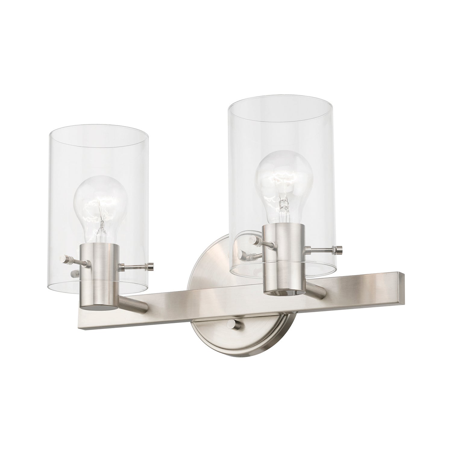 Livex Lighting - 17232-91 - Two Light Vanity Sconce - Munich - Brushed Nickel