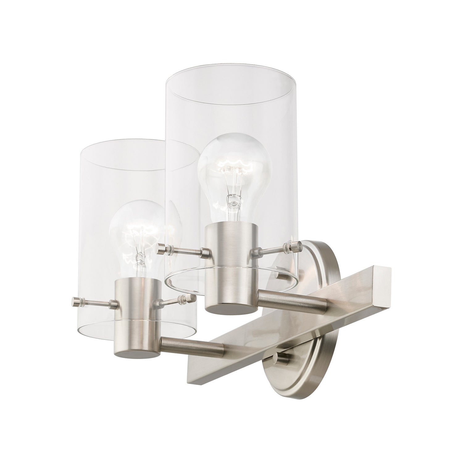 Livex Lighting - 17232-91 - Two Light Vanity Sconce - Munich - Brushed Nickel