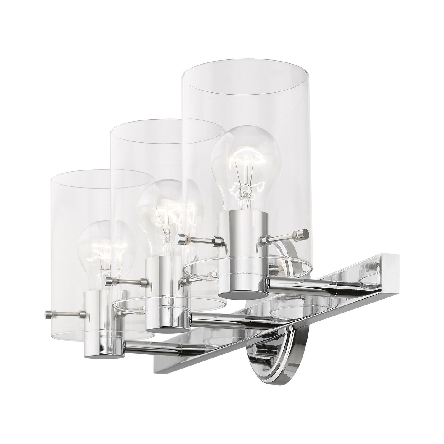 Livex Lighting - 17233-05 - Three Light Vanity Sconce - Munich - Polished Chrome