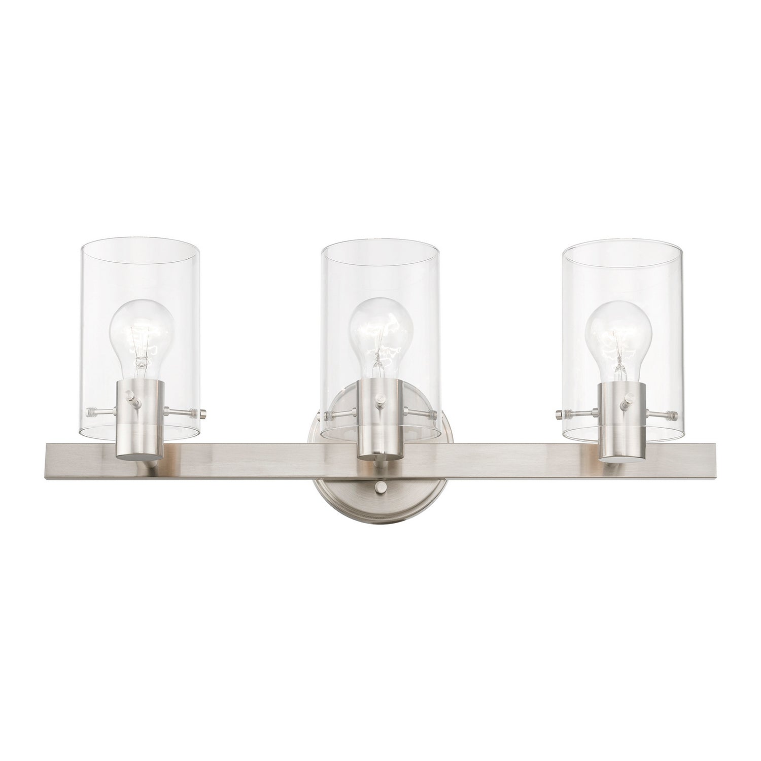Livex Lighting - 17233-91 - Three Light Vanity Sconce - Munich - Brushed Nickel