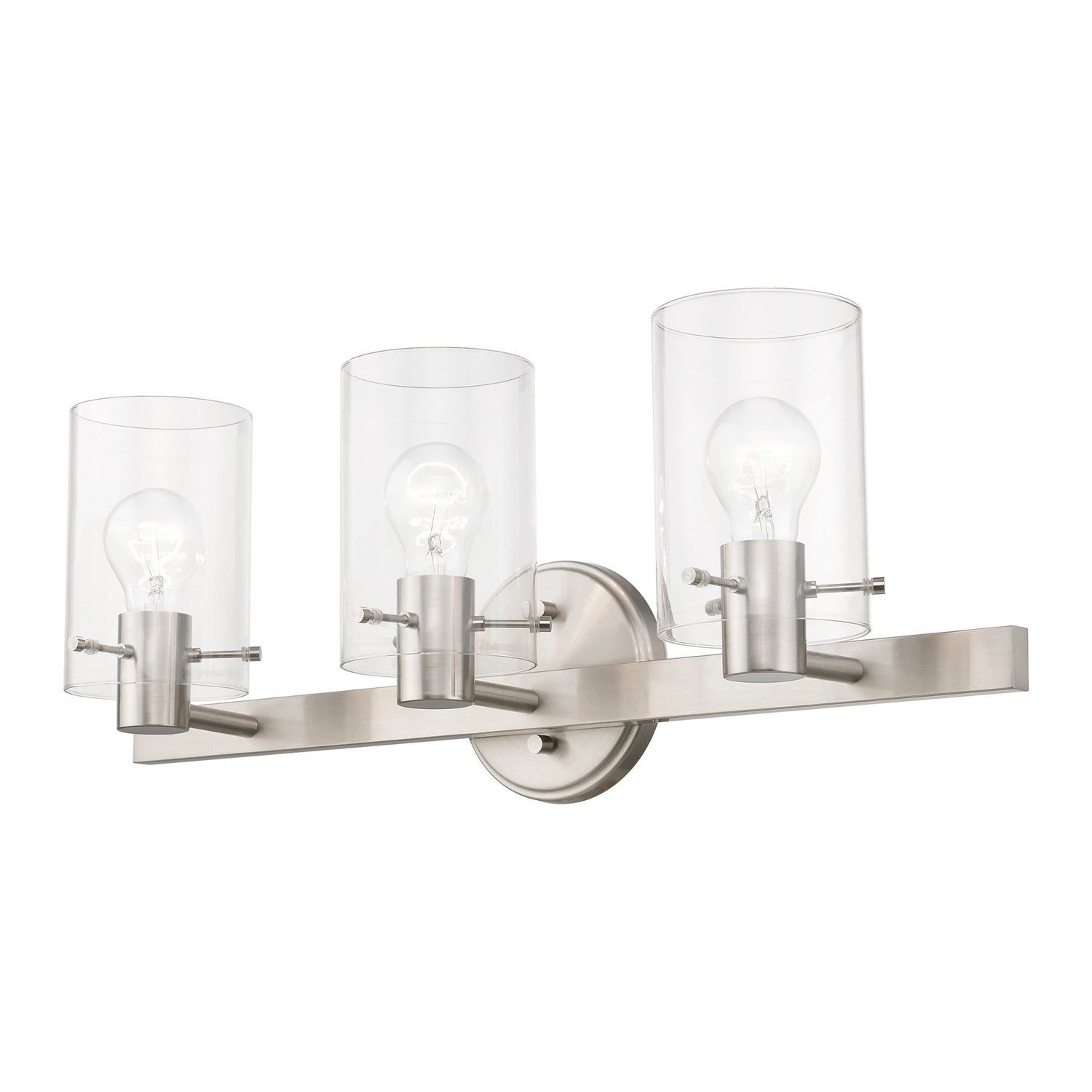 Livex Lighting - 17233-91 - Three Light Vanity Sconce - Munich - Brushed Nickel