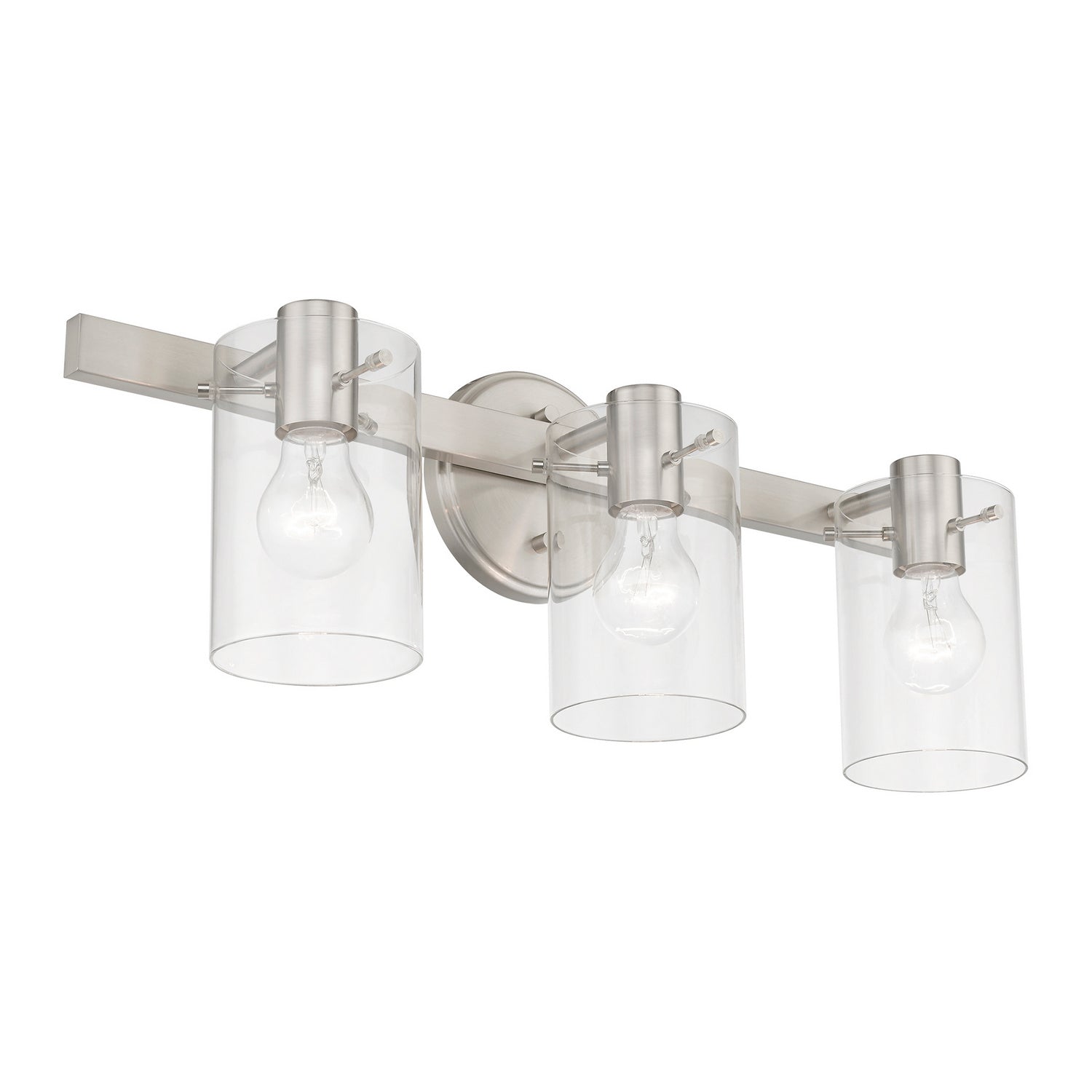 Livex Lighting - 17233-91 - Three Light Vanity Sconce - Munich - Brushed Nickel