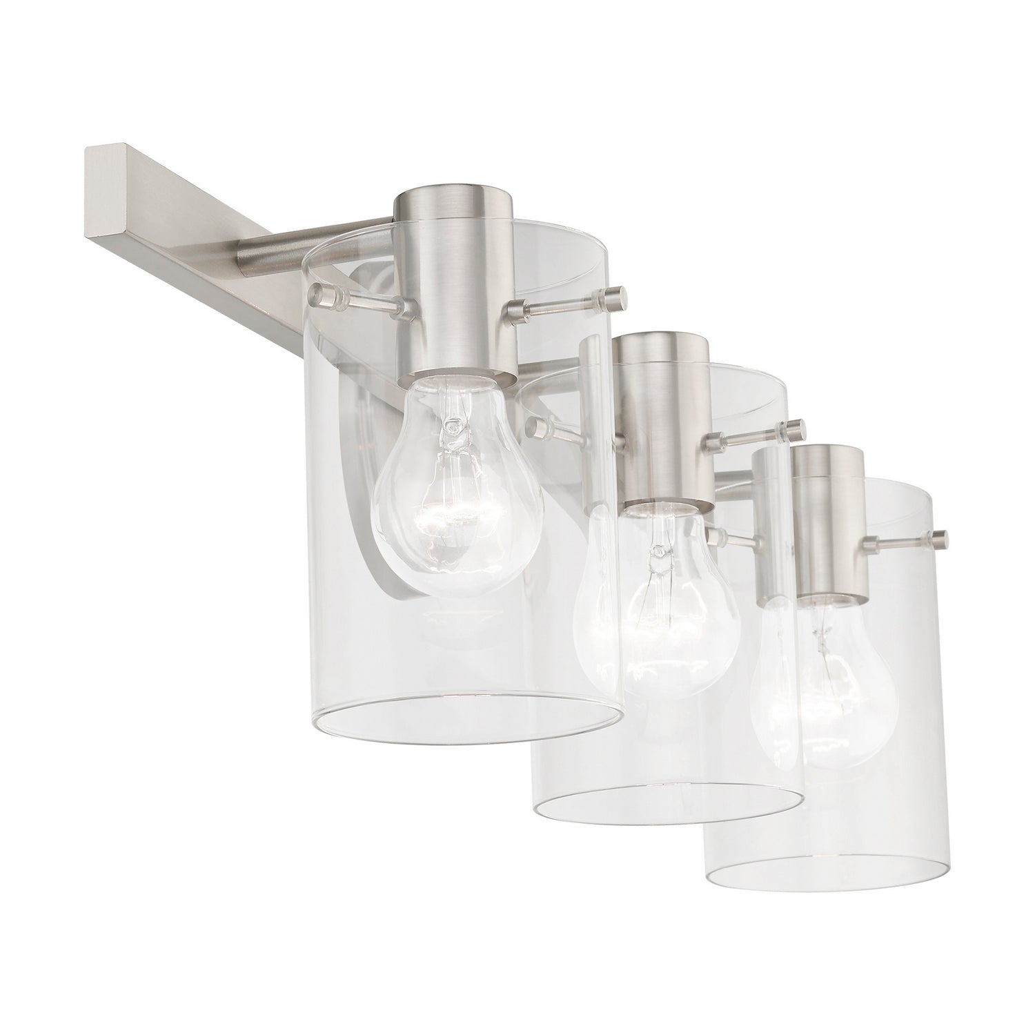 Livex Lighting - 17233-91 - Three Light Vanity Sconce - Munich - Brushed Nickel