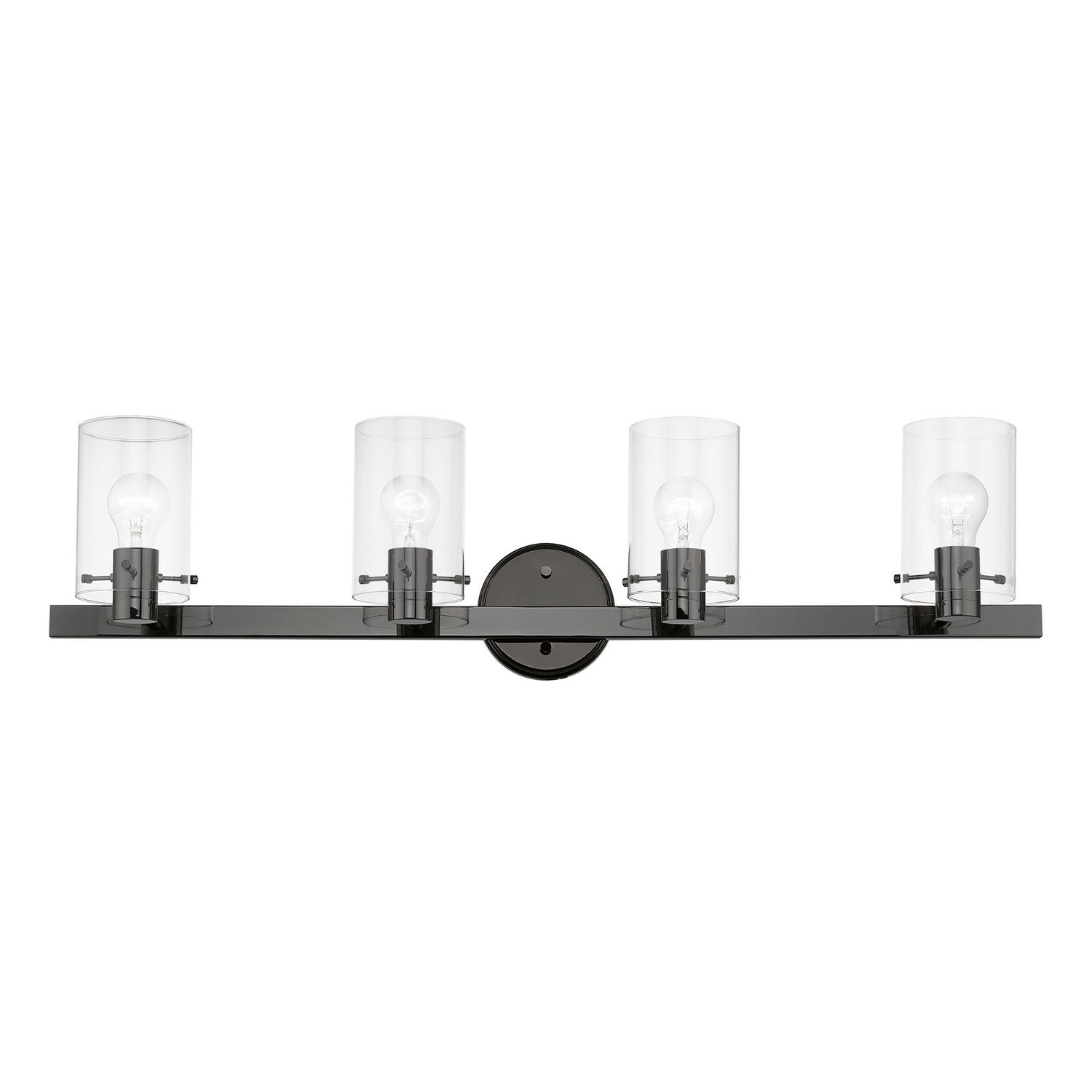 Livex Lighting - 17234-46 - Four Light Vanity Sconce - Munich - Black Chrome