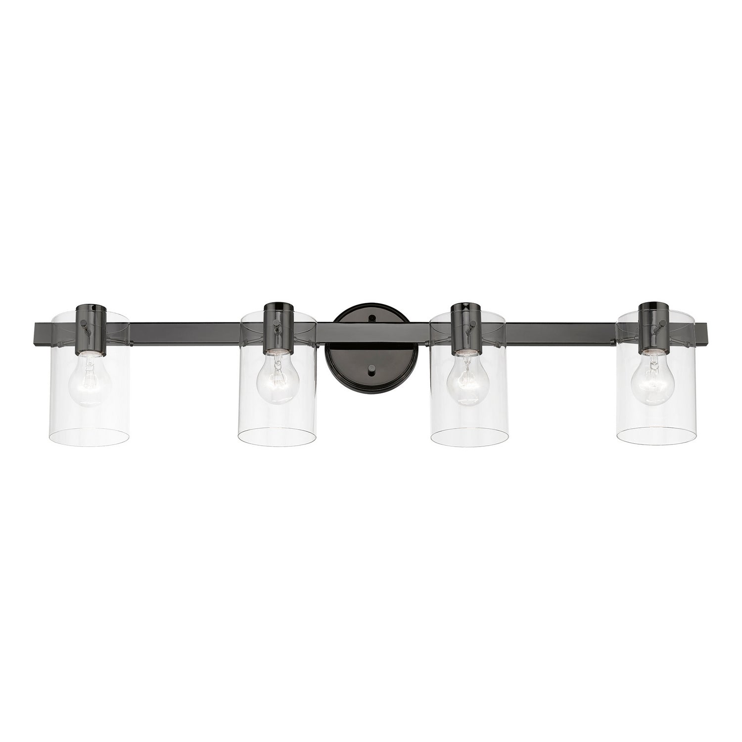 Livex Lighting - 17234-46 - Four Light Vanity Sconce - Munich - Black Chrome