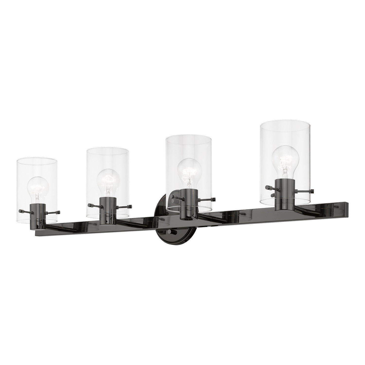 Livex Lighting - 17234-46 - Four Light Vanity Sconce - Munich - Black Chrome