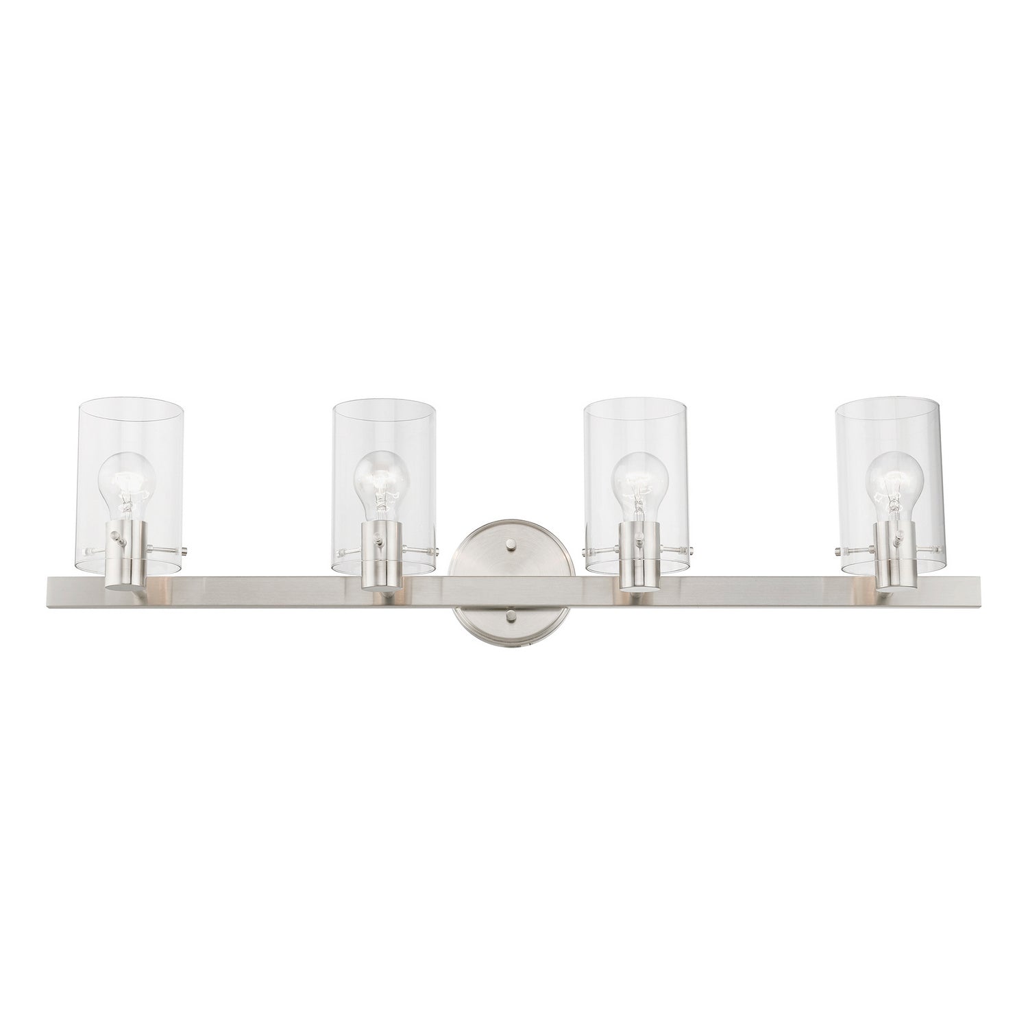 Livex Lighting - 17234-91 - Four Light Vanity Sconce - Munich - Brushed Nickel