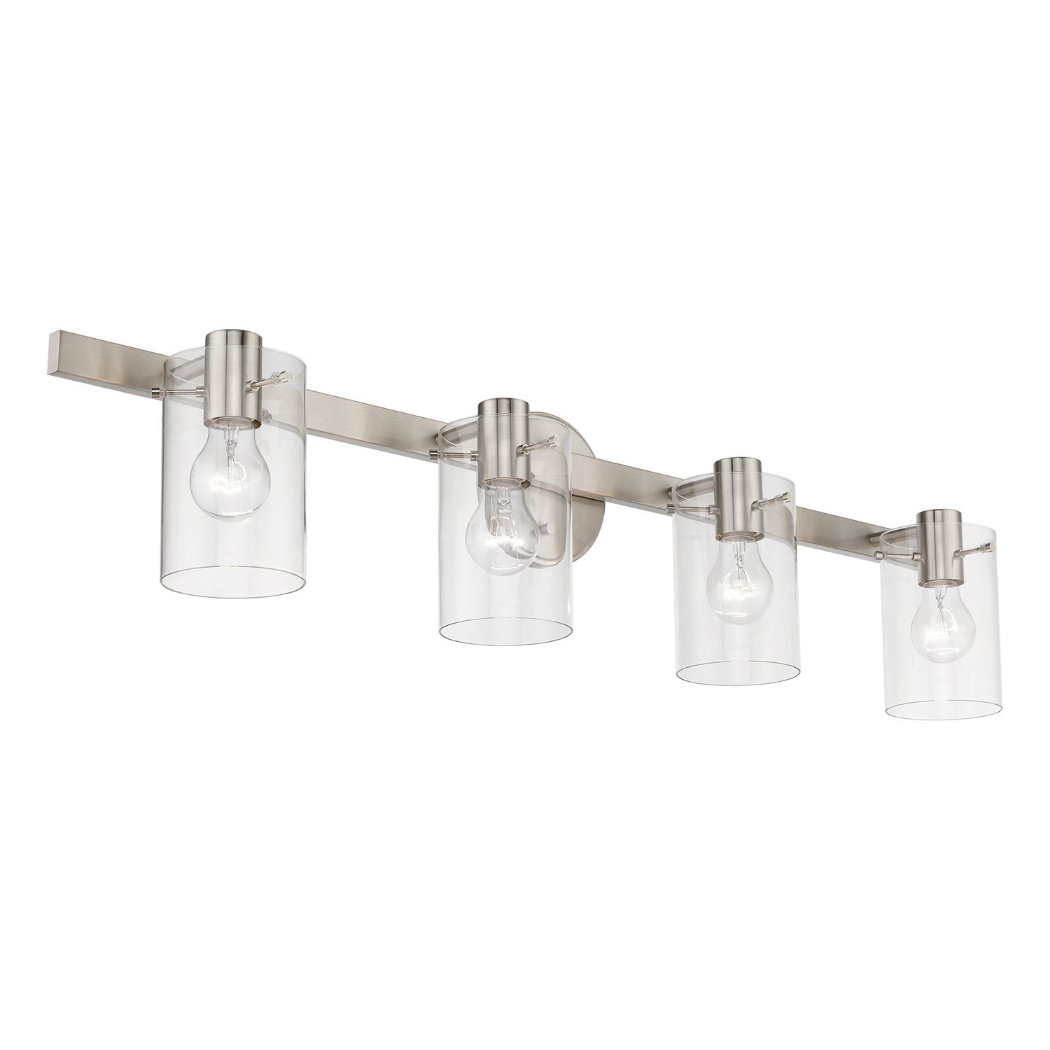 Livex Lighting - 17234-91 - Four Light Vanity Sconce - Munich - Brushed Nickel