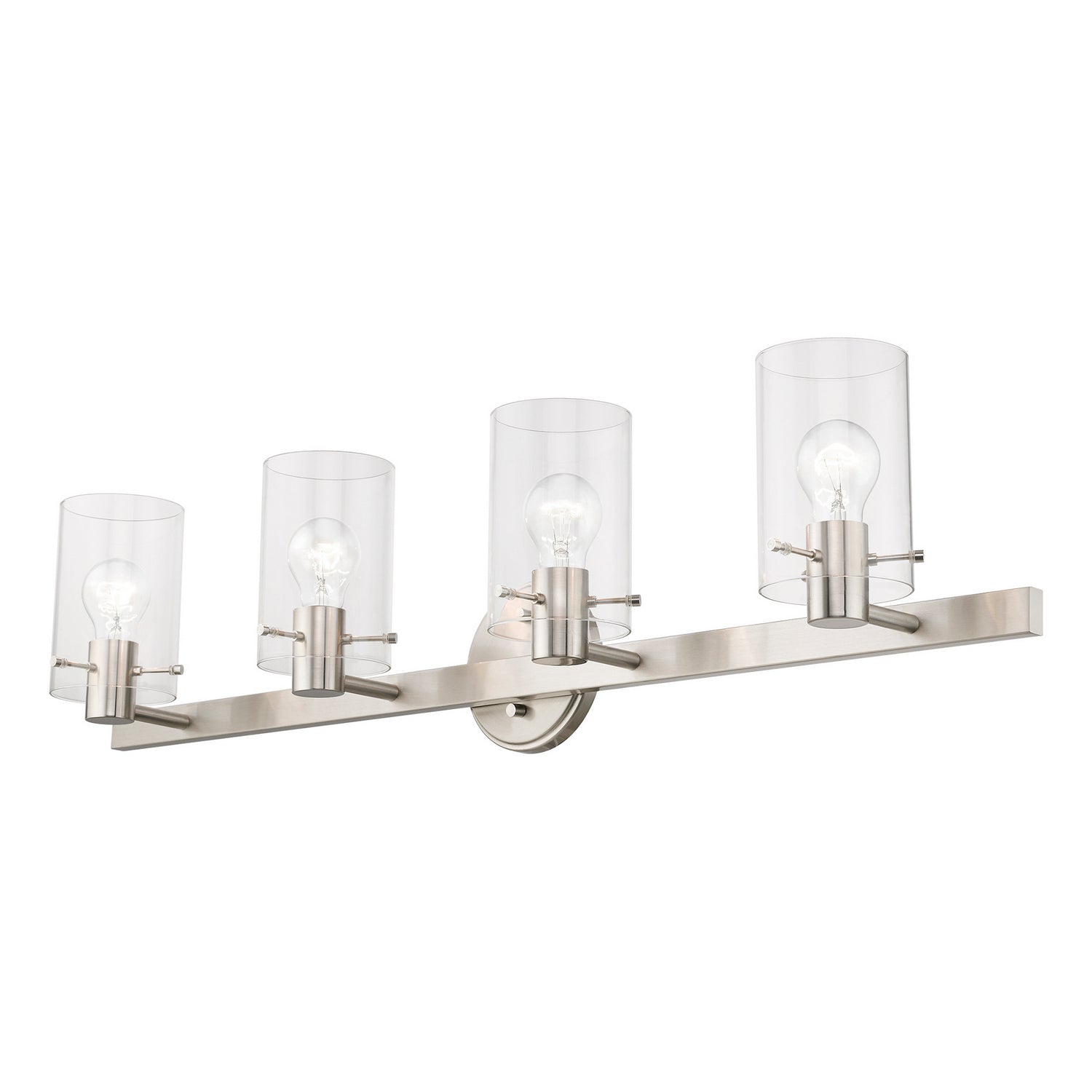 Livex Lighting - 17234-91 - Four Light Vanity Sconce - Munich - Brushed Nickel