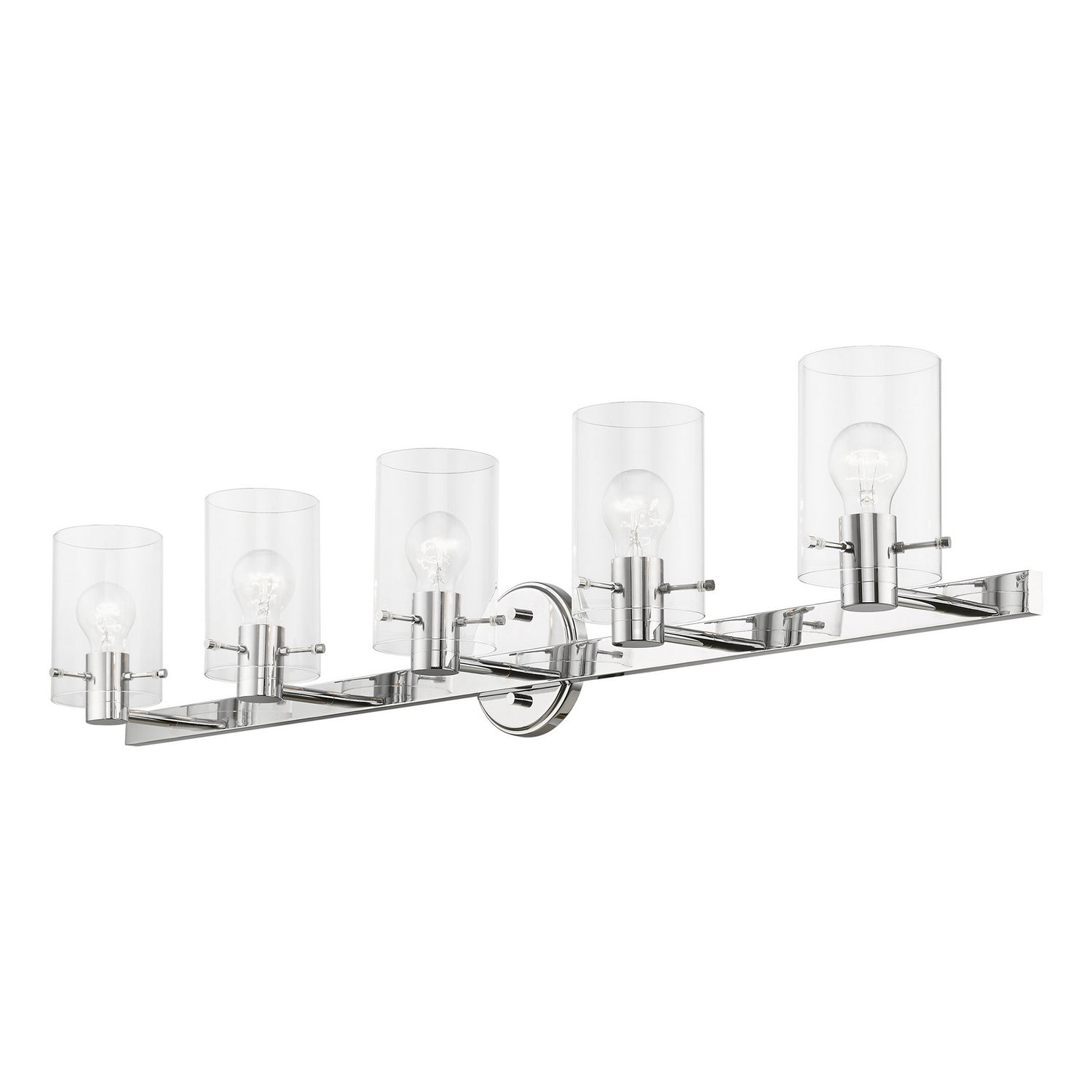 Livex Lighting - 17235-05 - Five Light Vanity Sconce - Munich - Polished Chrome
