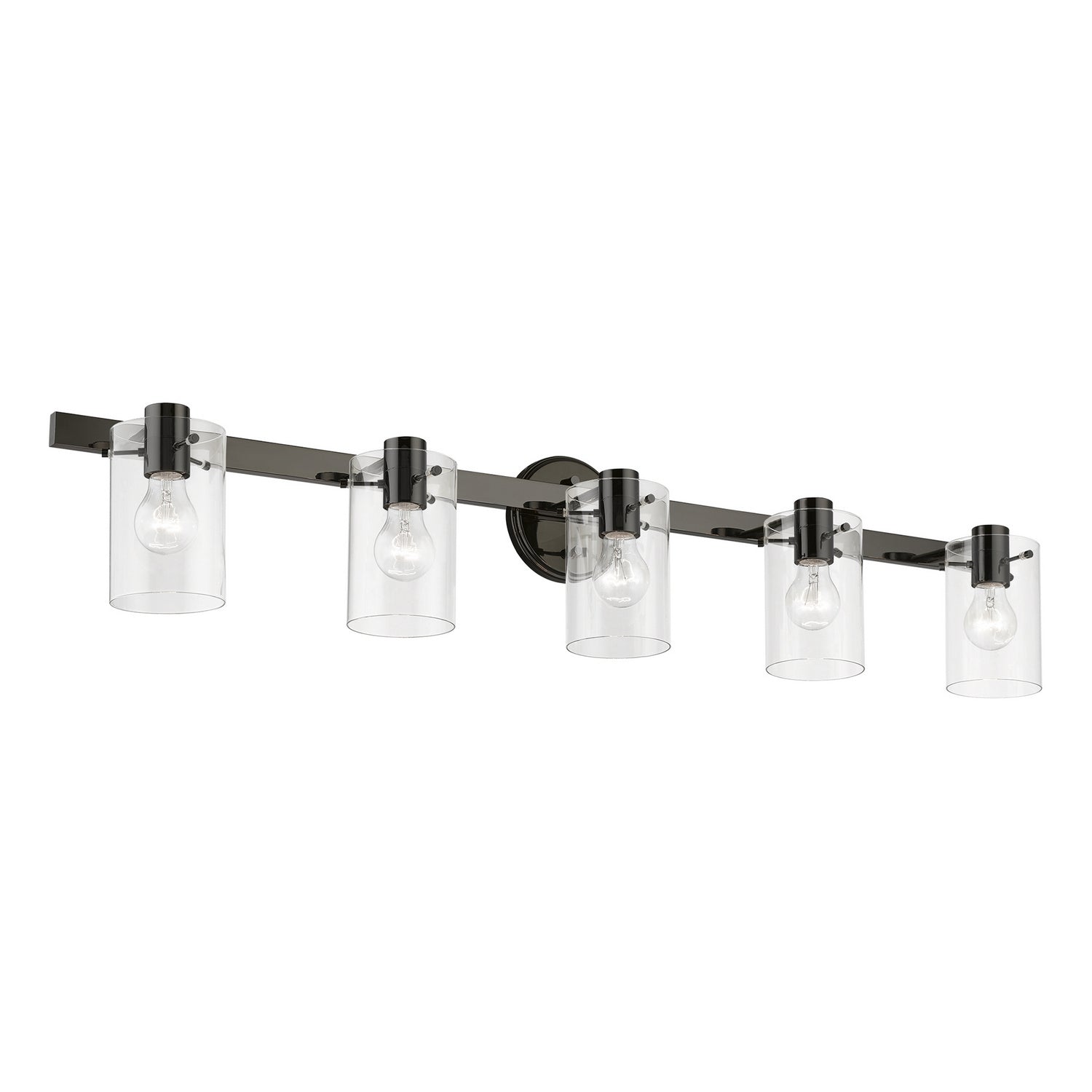 Livex Lighting - 17235-46 - Five Light Vanity Sconce - Munich - Black Chrome