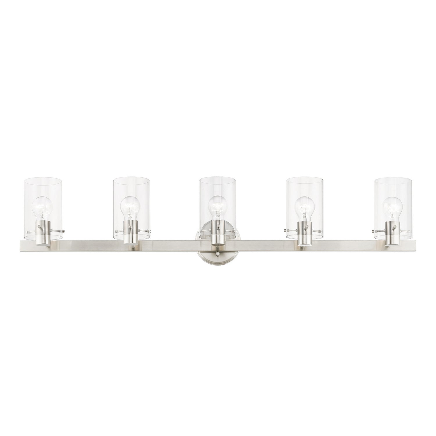 Livex Lighting - 17235-91 - Five Light Vanity Sconce - Munich - Brushed Nickel