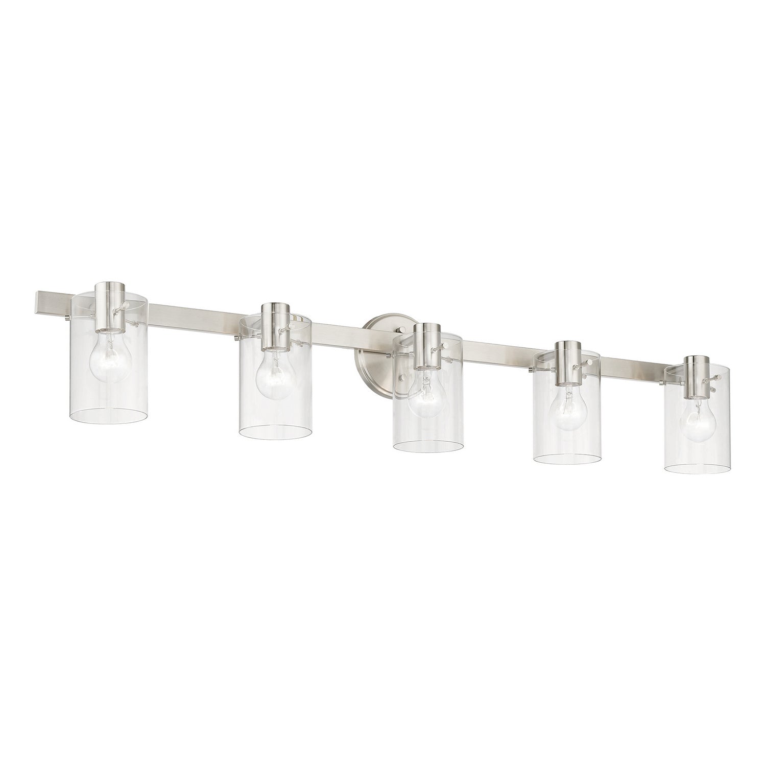 Livex Lighting - 17235-91 - Five Light Vanity Sconce - Munich - Brushed Nickel