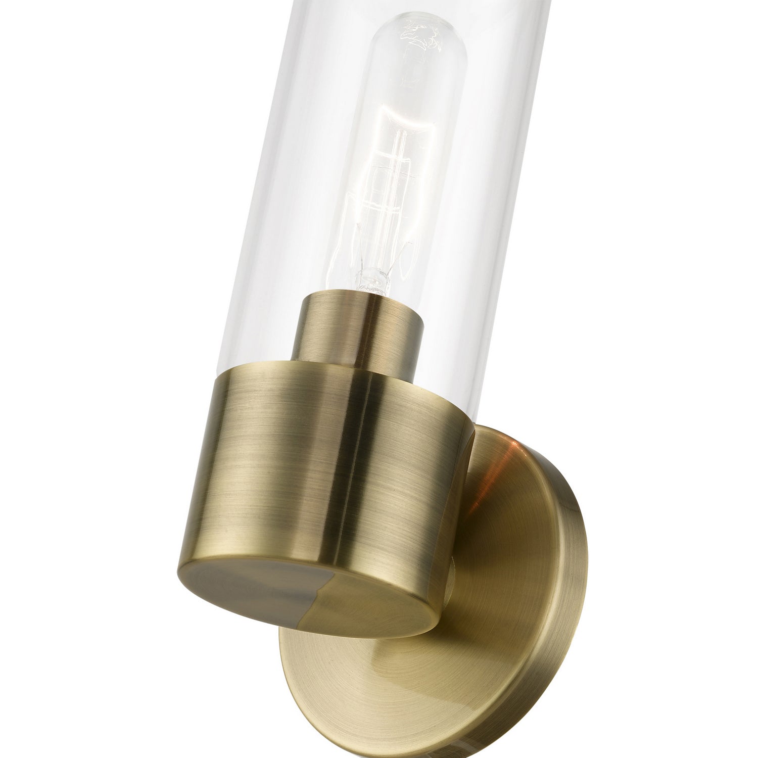 Livex Lighting - 17281-01 - One Light Wall Sconce - Banca - Antique Brass