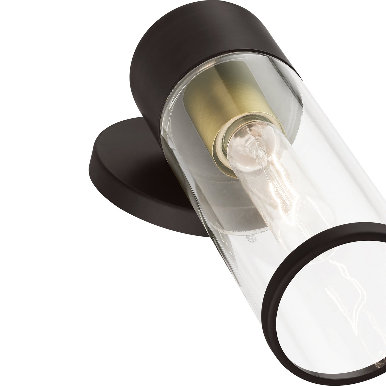 Livex Lighting - 17281-07 - One Light Wall Sconce - Banca - Bronze w/Antique Brass