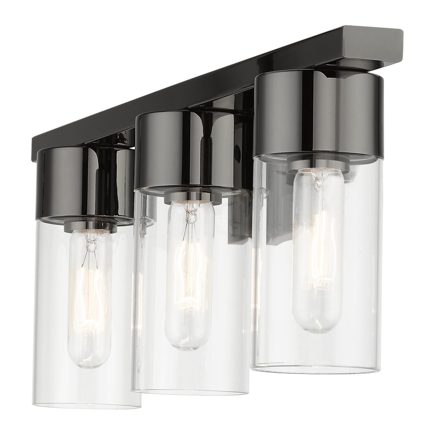 Livex Lighting - 17313-46 - Three Light Vanity Sconce - Carson - Black Chrome