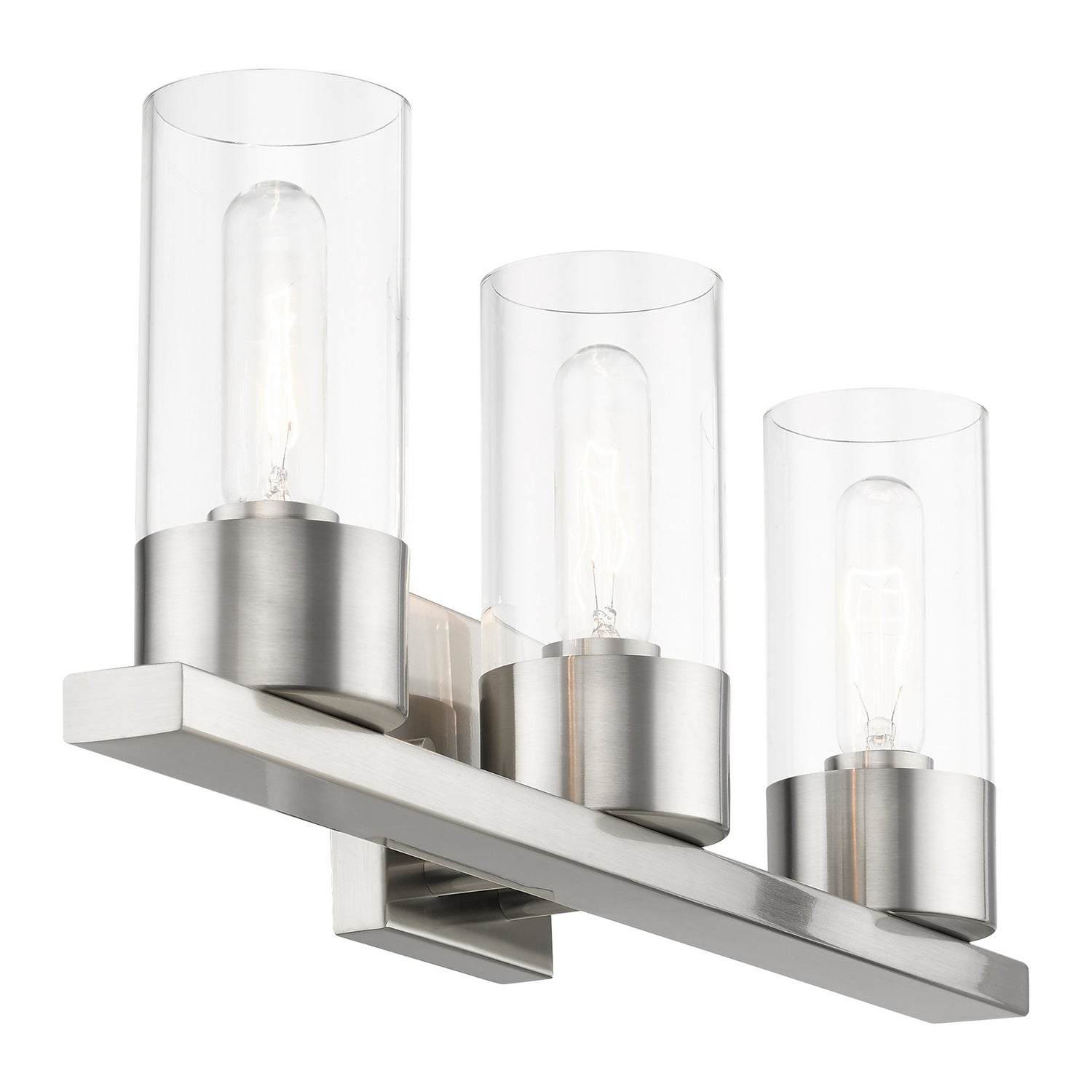 Livex Lighting - 17313-91 - Three Light Vanity Sconce - Carson - Brushed Nickel