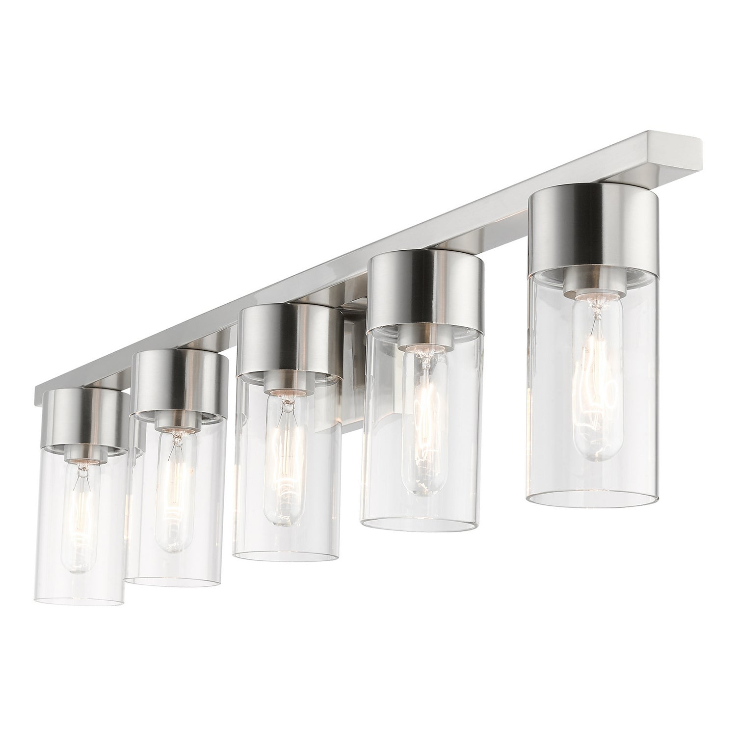 Livex Lighting - 17315-91 - Five Light Vanity Sconce - Carson - Brushed Nickel