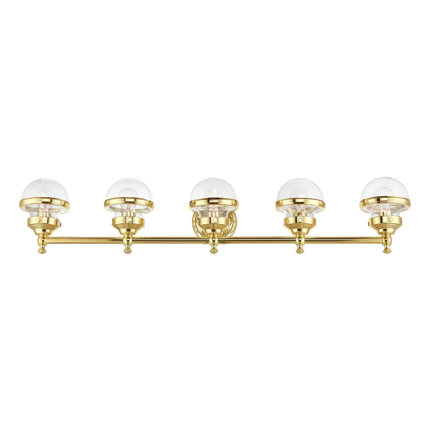 Livex Lighting - 17415-02 - Five Light Vanity Sconce - Oldwick - Polished Brass