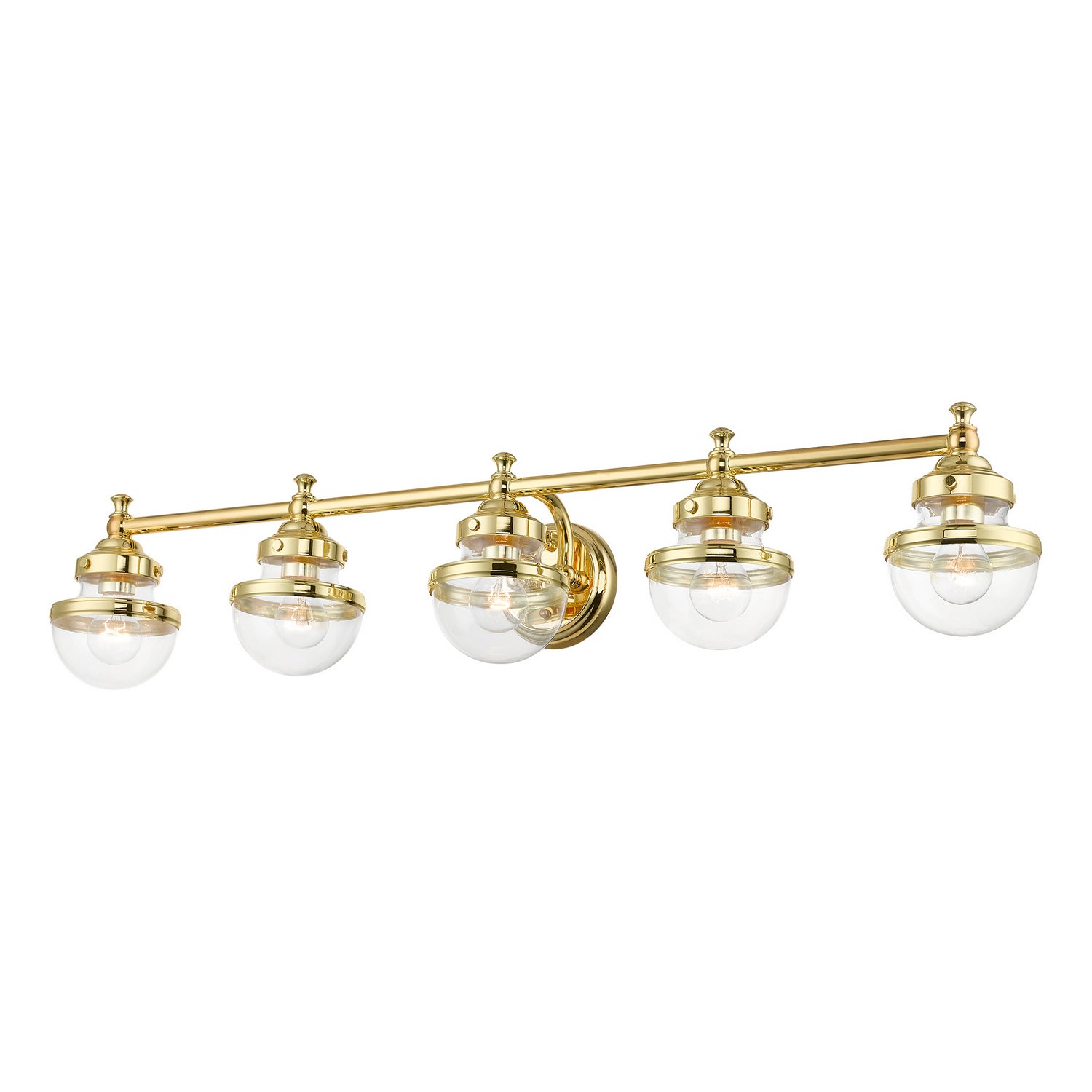 Livex Lighting - 17415-02 - Five Light Vanity Sconce - Oldwick - Polished Brass