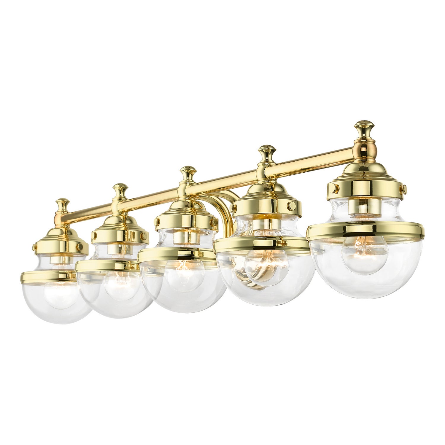 Livex Lighting - 17415-02 - Five Light Vanity Sconce - Oldwick - Polished Brass