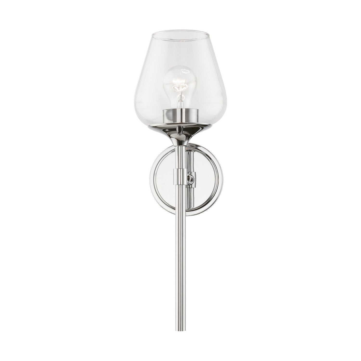 Livex Lighting - 17471-05 - One Light Vanity Sconce - Willow - Polished Chrome