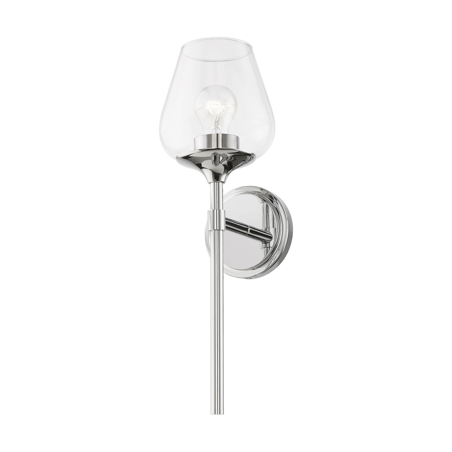 Livex Lighting - 17471-05 - One Light Vanity Sconce - Willow - Polished Chrome