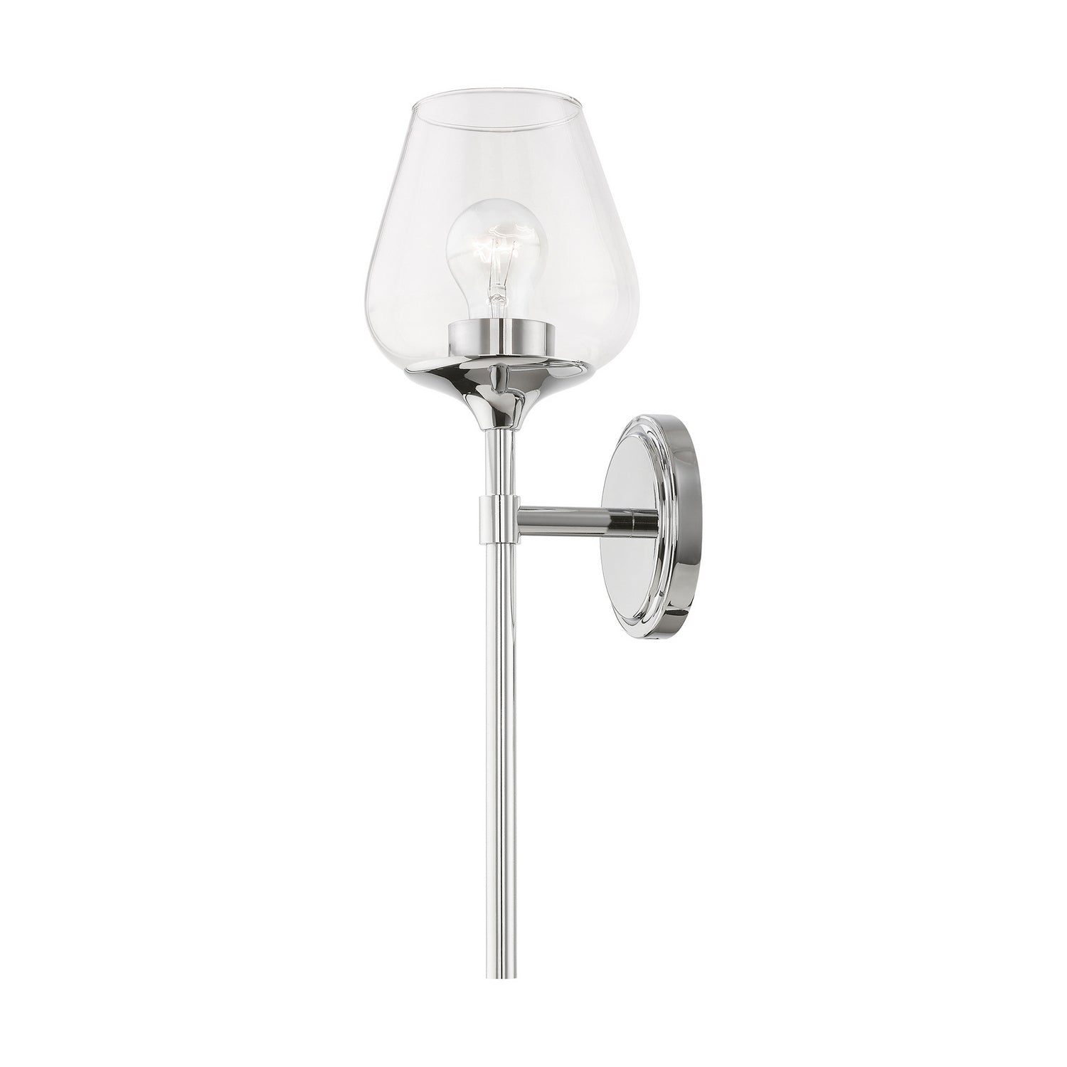 Livex Lighting - 17471-05 - One Light Vanity Sconce - Willow - Polished Chrome