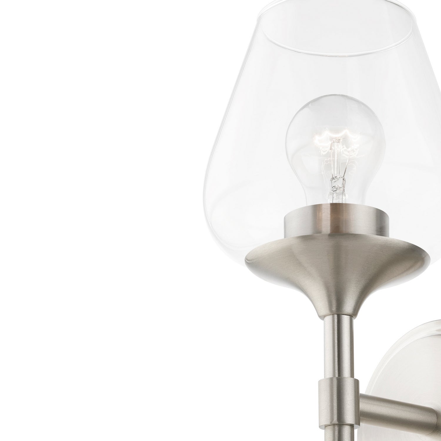 Livex Lighting - 17471-91 - One Light Vanity Sconce - Willow - Brushed Nickel