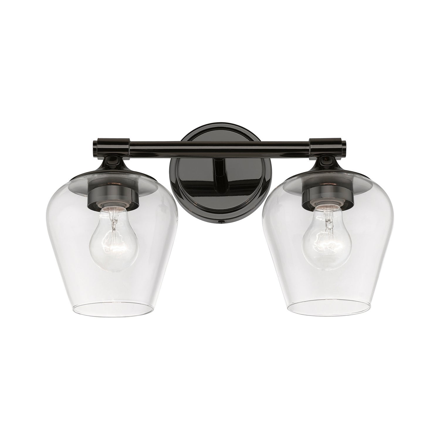 Livex Lighting - 17472-46 - Two Light Vanity Sconce - Willow - Black Chrome