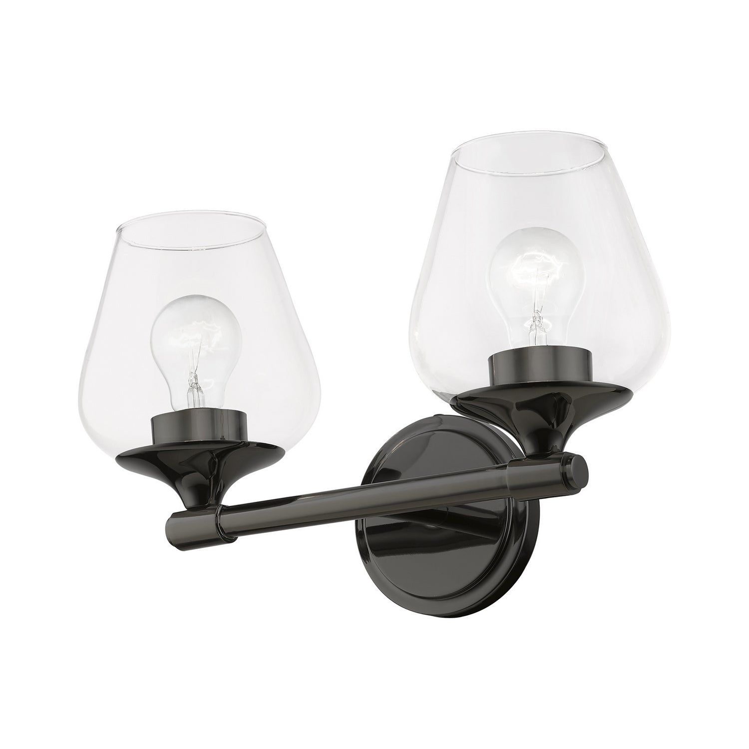 Livex Lighting - 17472-46 - Two Light Vanity Sconce - Willow - Black Chrome
