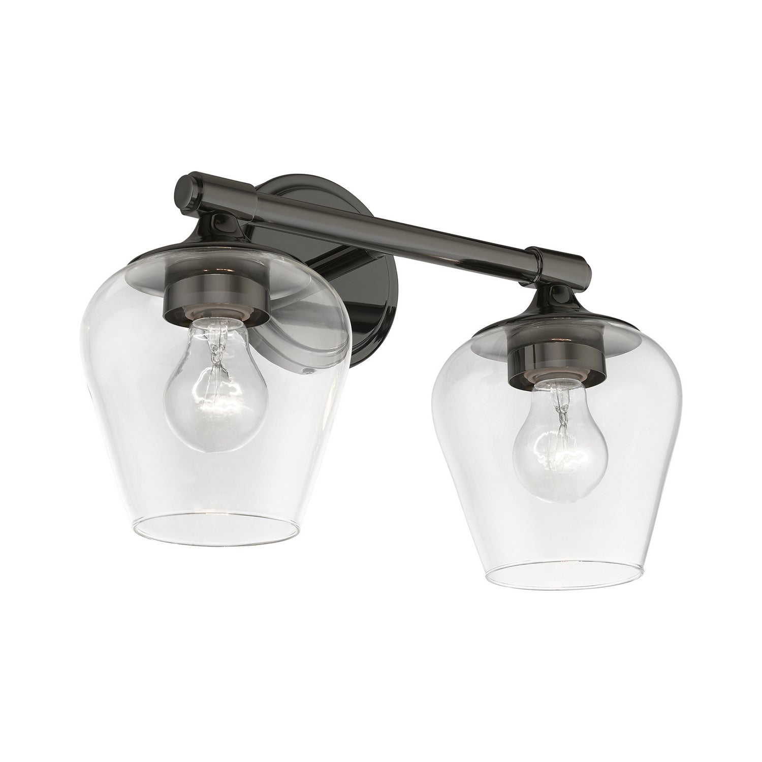 Livex Lighting - 17472-46 - Two Light Vanity Sconce - Willow - Black Chrome