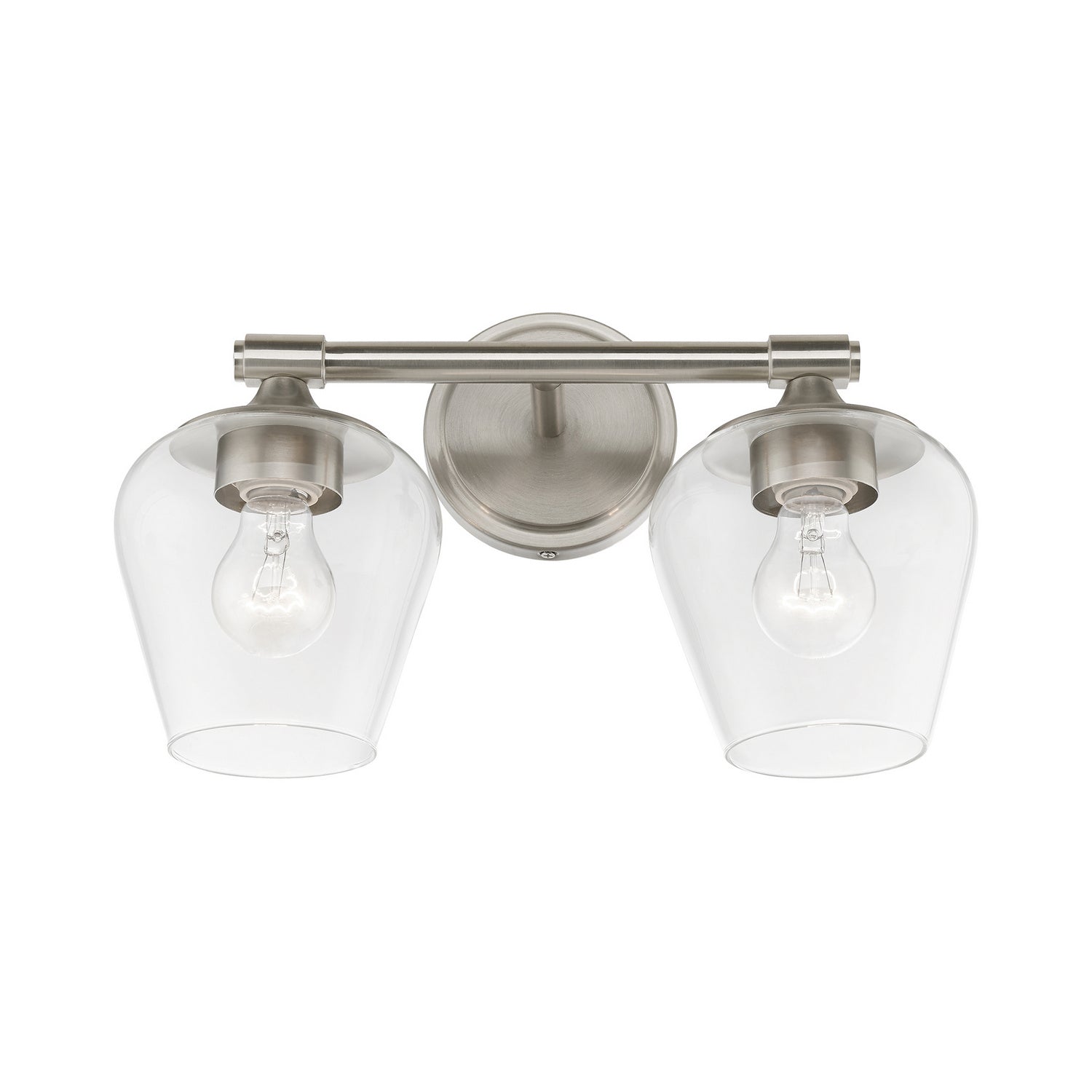 Livex Lighting - 17472-91 - Two Light Vanity Sconce - Willow - Brushed Nickel