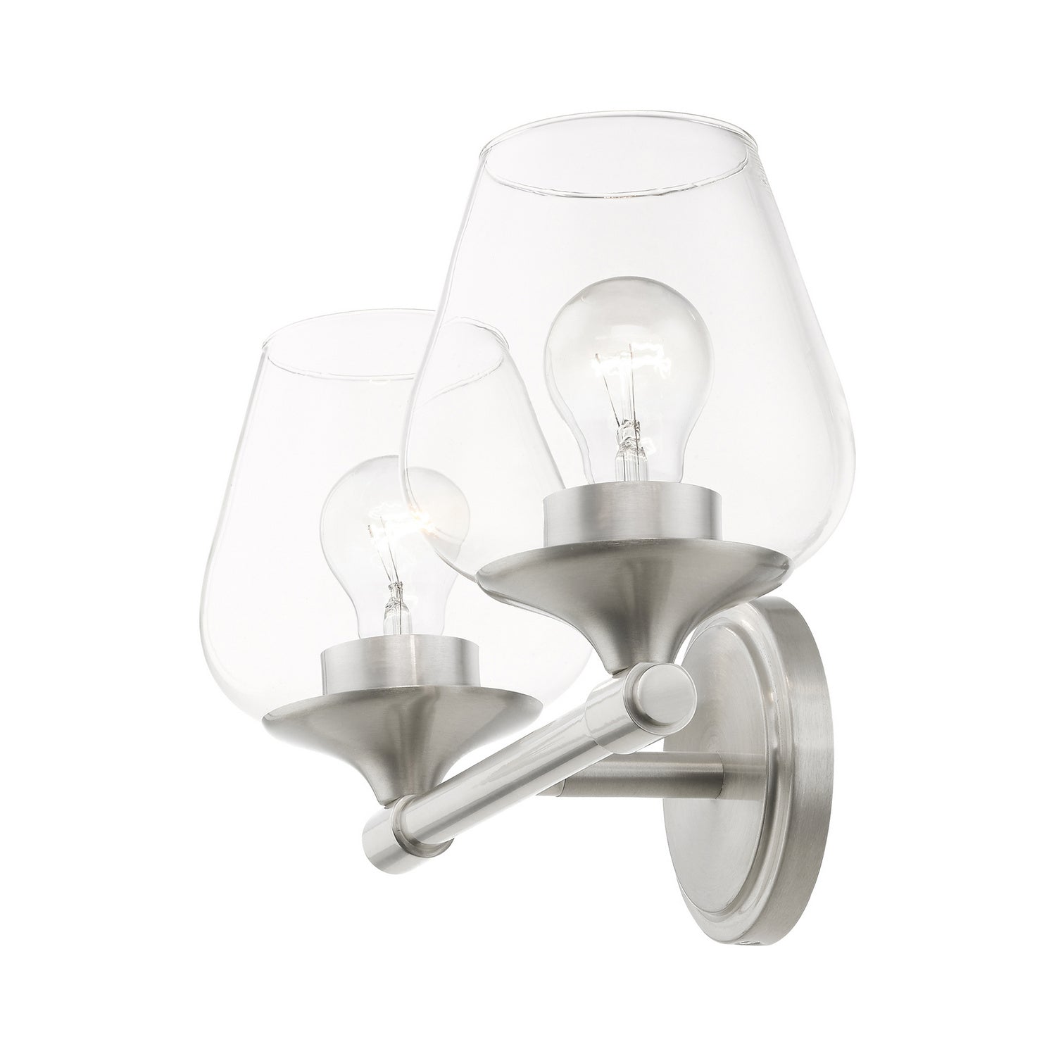 Livex Lighting - 17472-91 - Two Light Vanity Sconce - Willow - Brushed Nickel