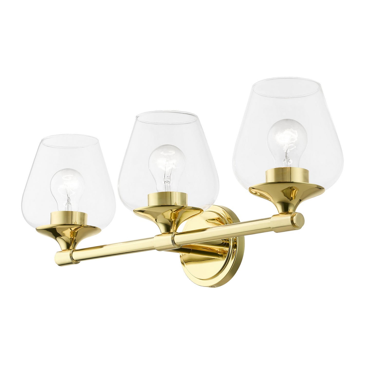 Livex Lighting - 17473-02 - Three Light Vanity Sconce - Willow - Polished Brass