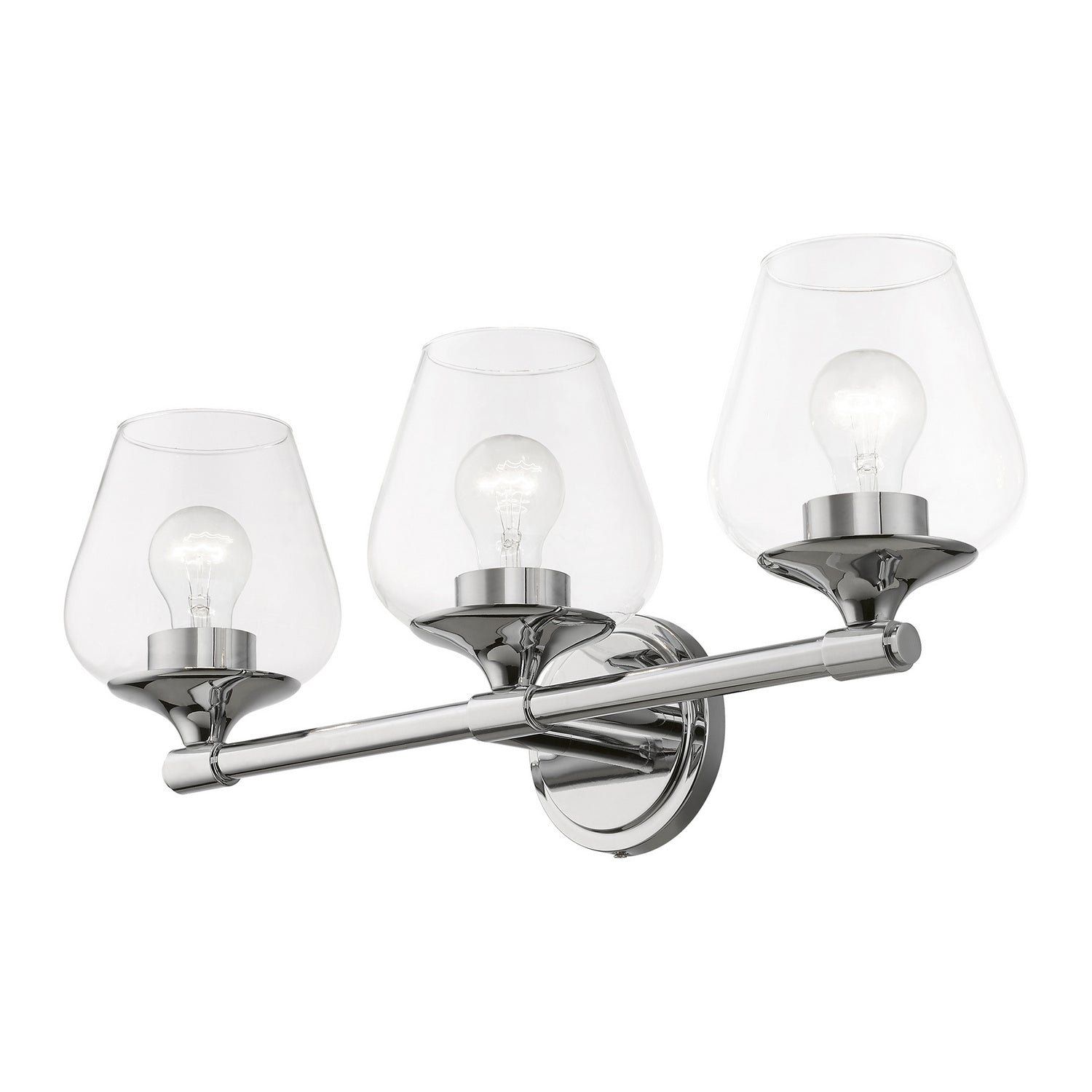 Livex Lighting - 17473-05 - Three Light Vanity Sconce - Willow - Polished Chrome