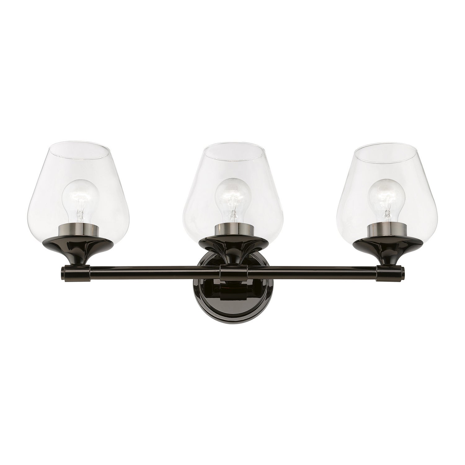 Livex Lighting - 17473-46 - Three Light Vanity Sconce - Willow - Black Chrome