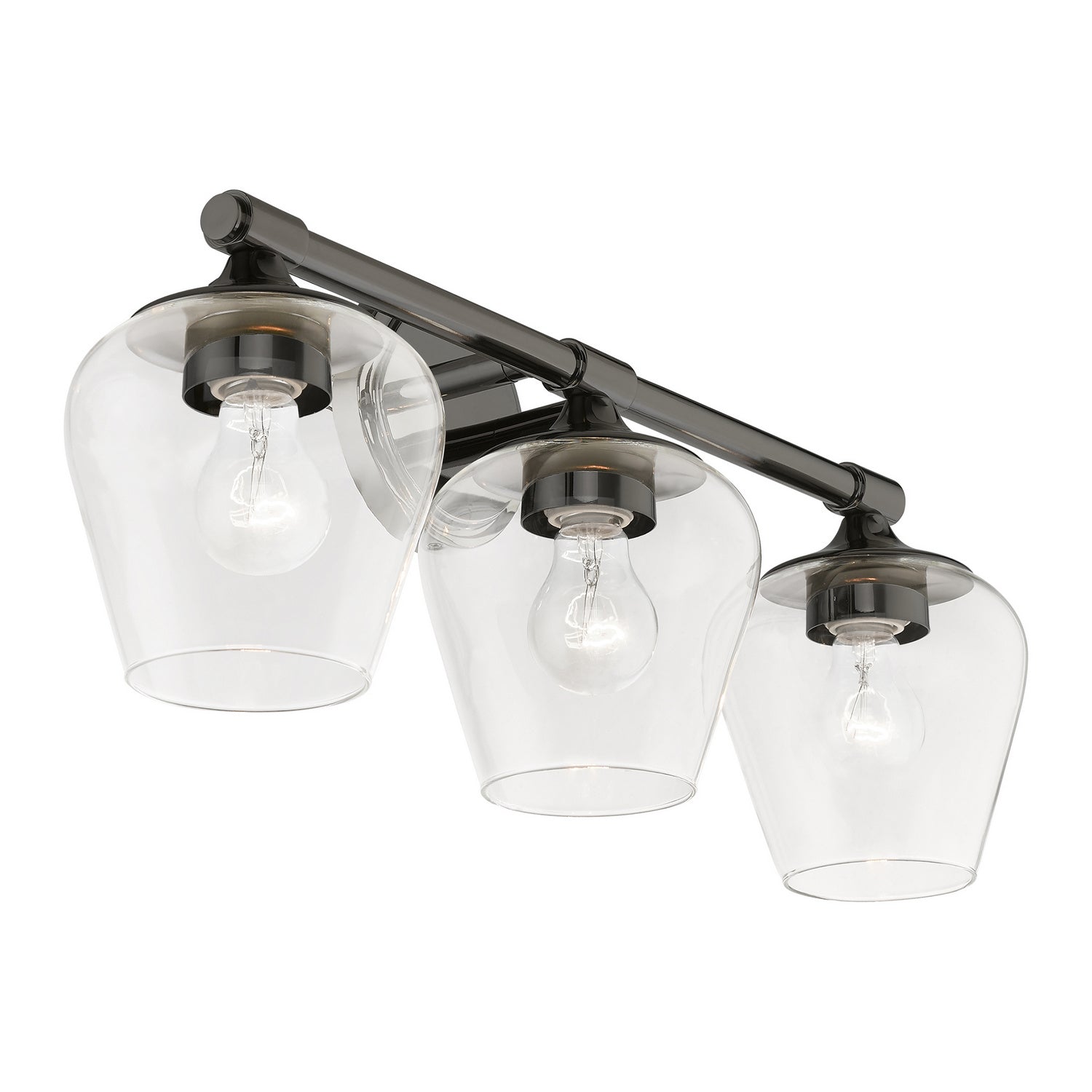 Livex Lighting - 17473-46 - Three Light Vanity Sconce - Willow - Black Chrome