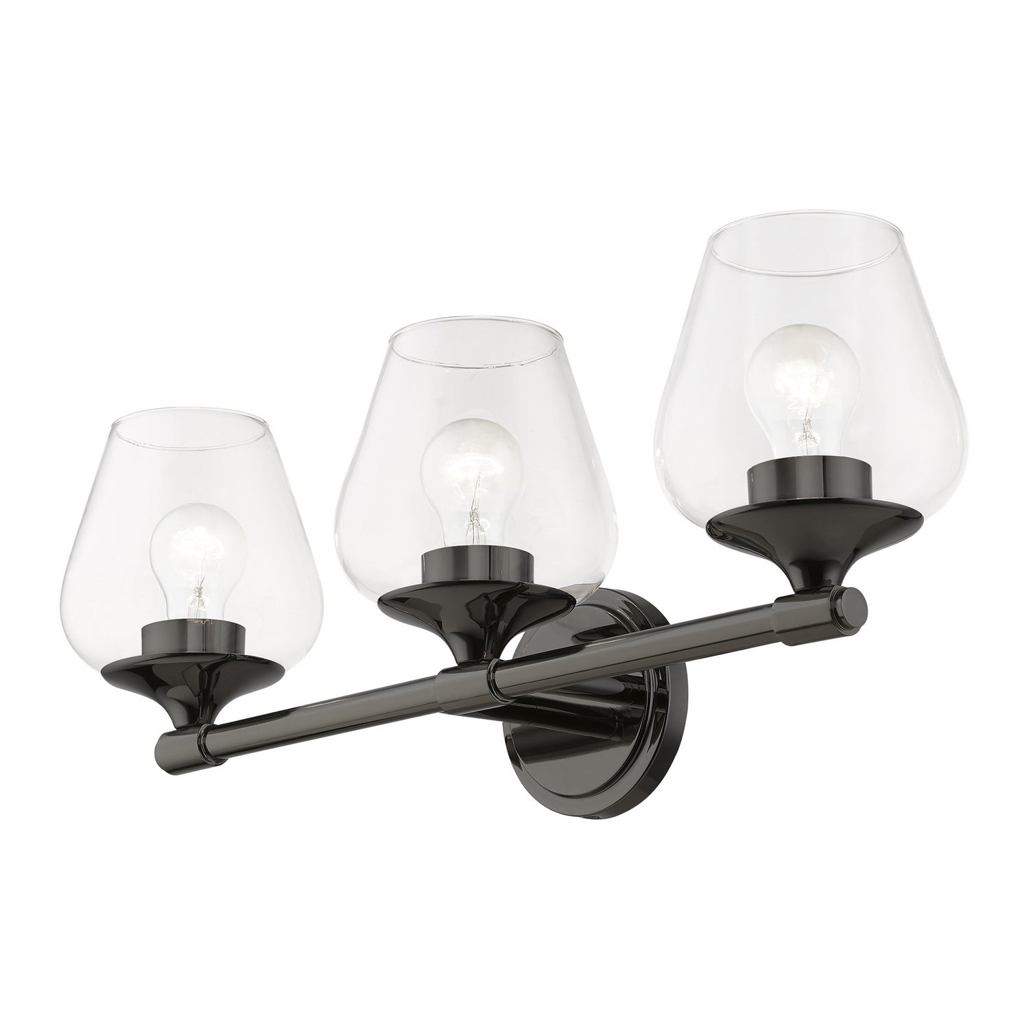 Livex Lighting - 17473-46 - Three Light Vanity Sconce - Willow - Black Chrome