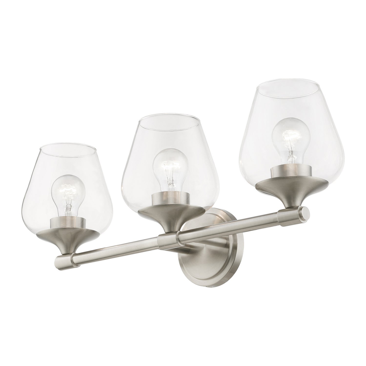Livex Lighting - 17473-91 - Three Light Vanity Sconce - Willow - Brushed Nickel