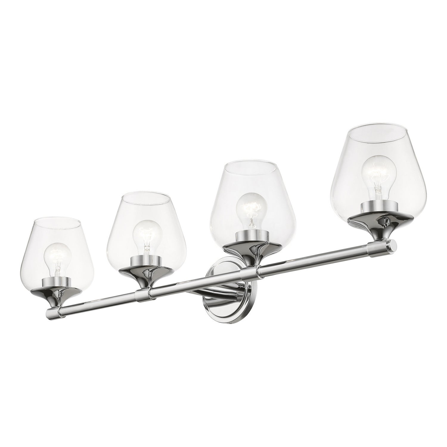 Livex Lighting - 17474-05 - Four Light Vanity Sconce - Willow - Polished Chrome