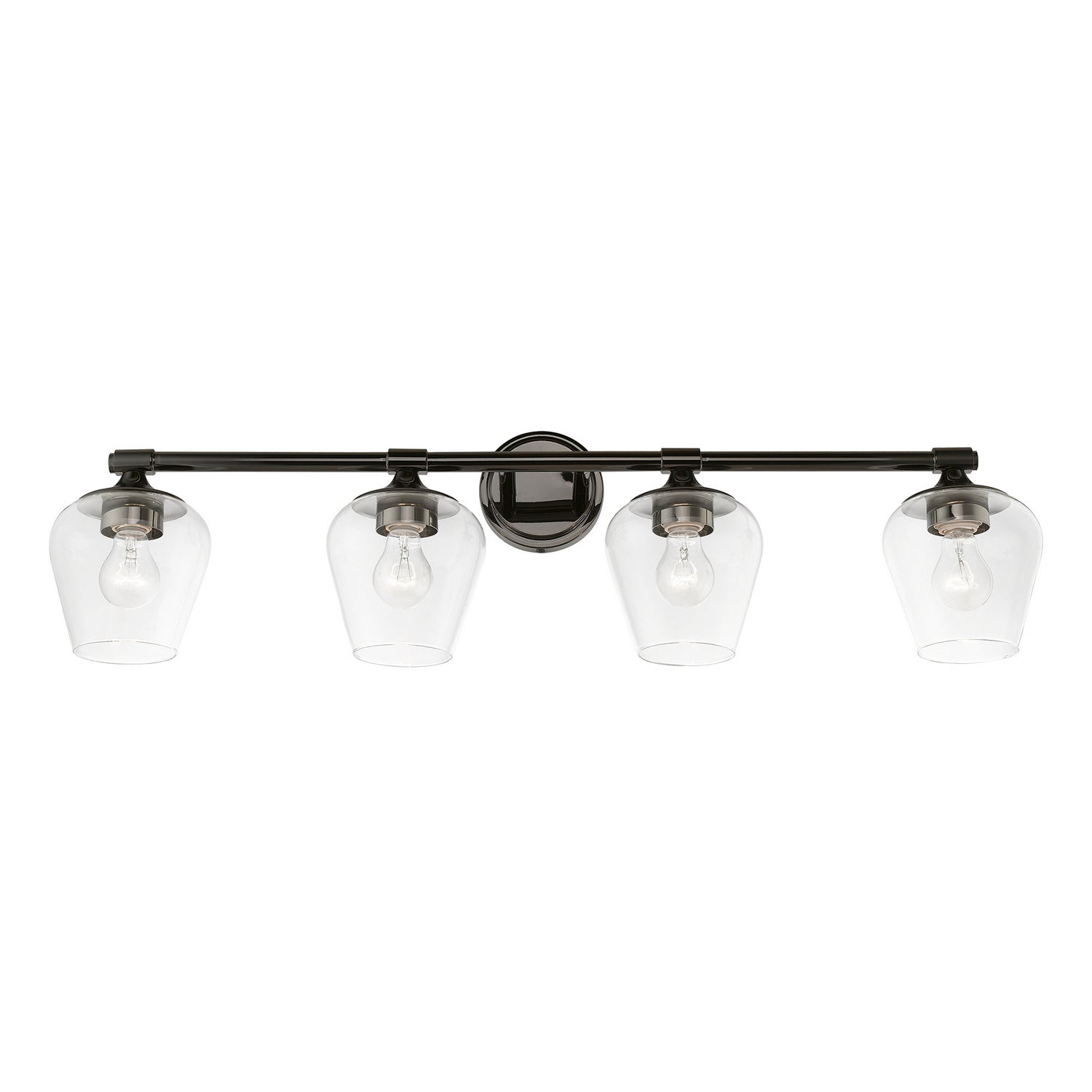 Livex Lighting - 17474-46 - Four Light Vanity Sconce - Willow - Black Chrome