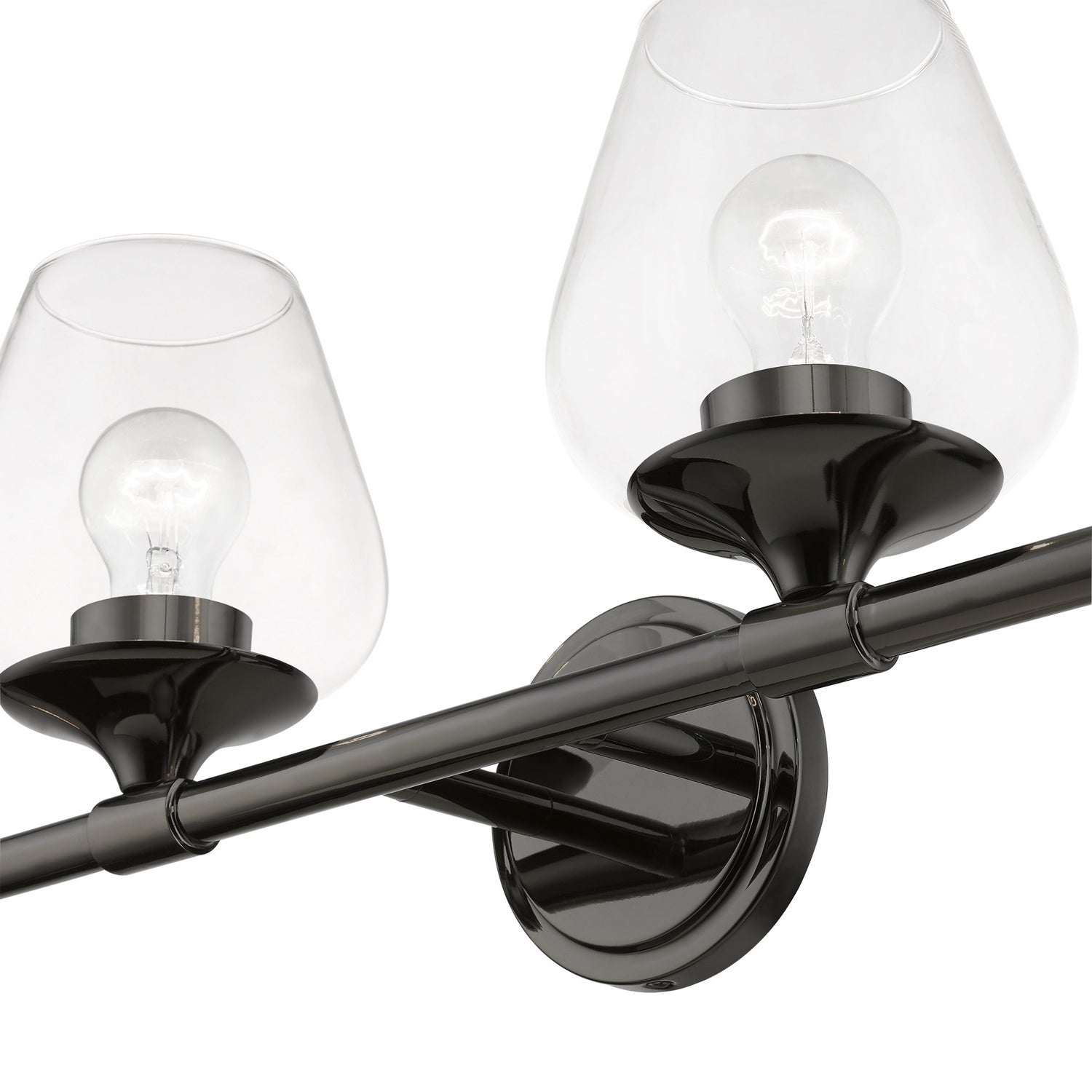 Livex Lighting - 17474-46 - Four Light Vanity Sconce - Willow - Black Chrome