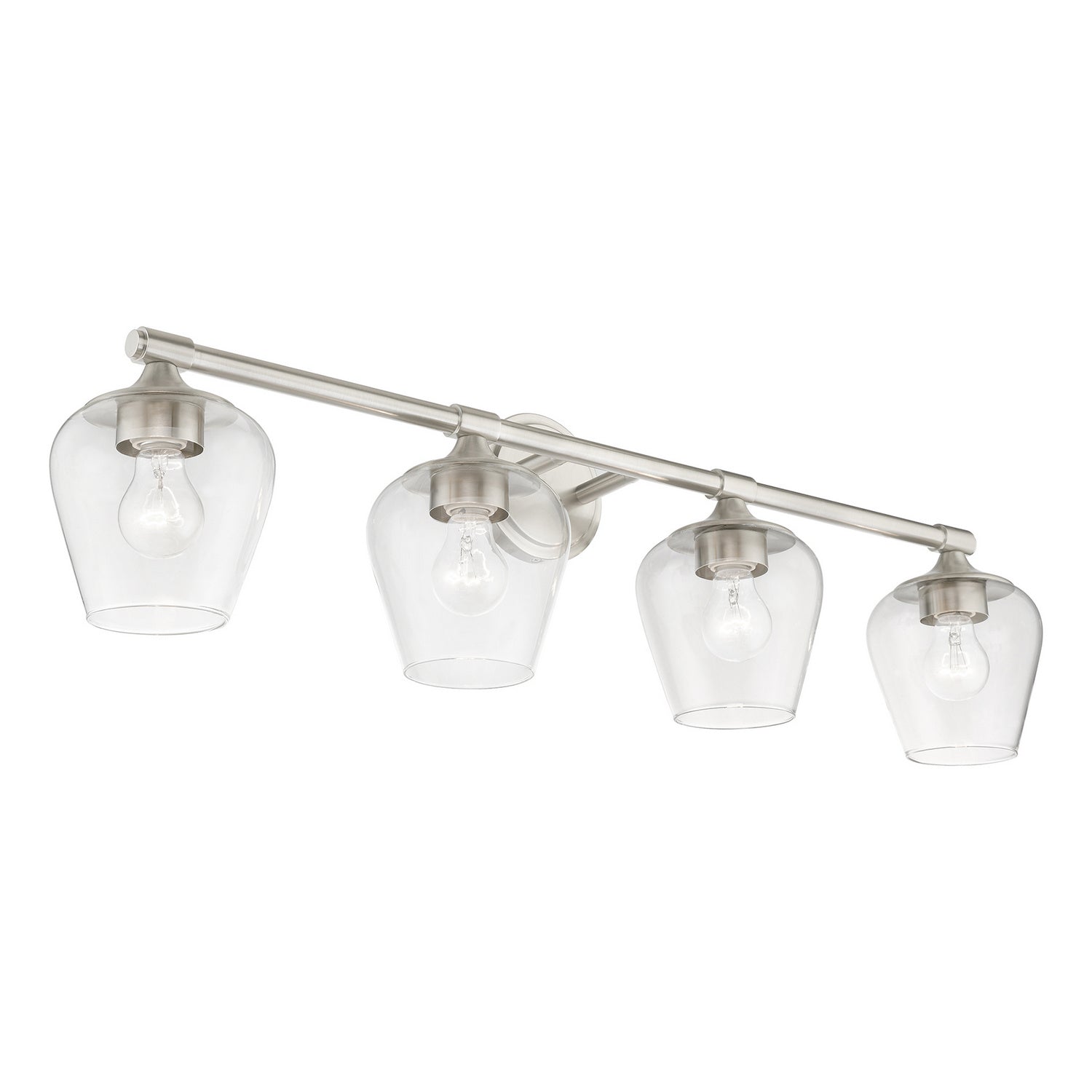 Livex Lighting - 17474-91 - Four Light Vanity Sconce - Willow - Brushed Nickel