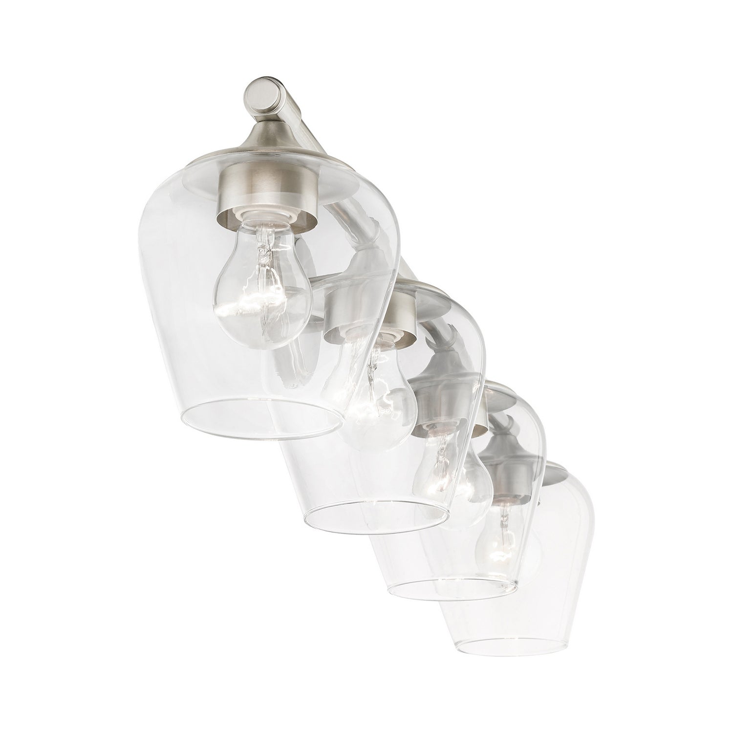 Livex Lighting - 17474-91 - Four Light Vanity Sconce - Willow - Brushed Nickel