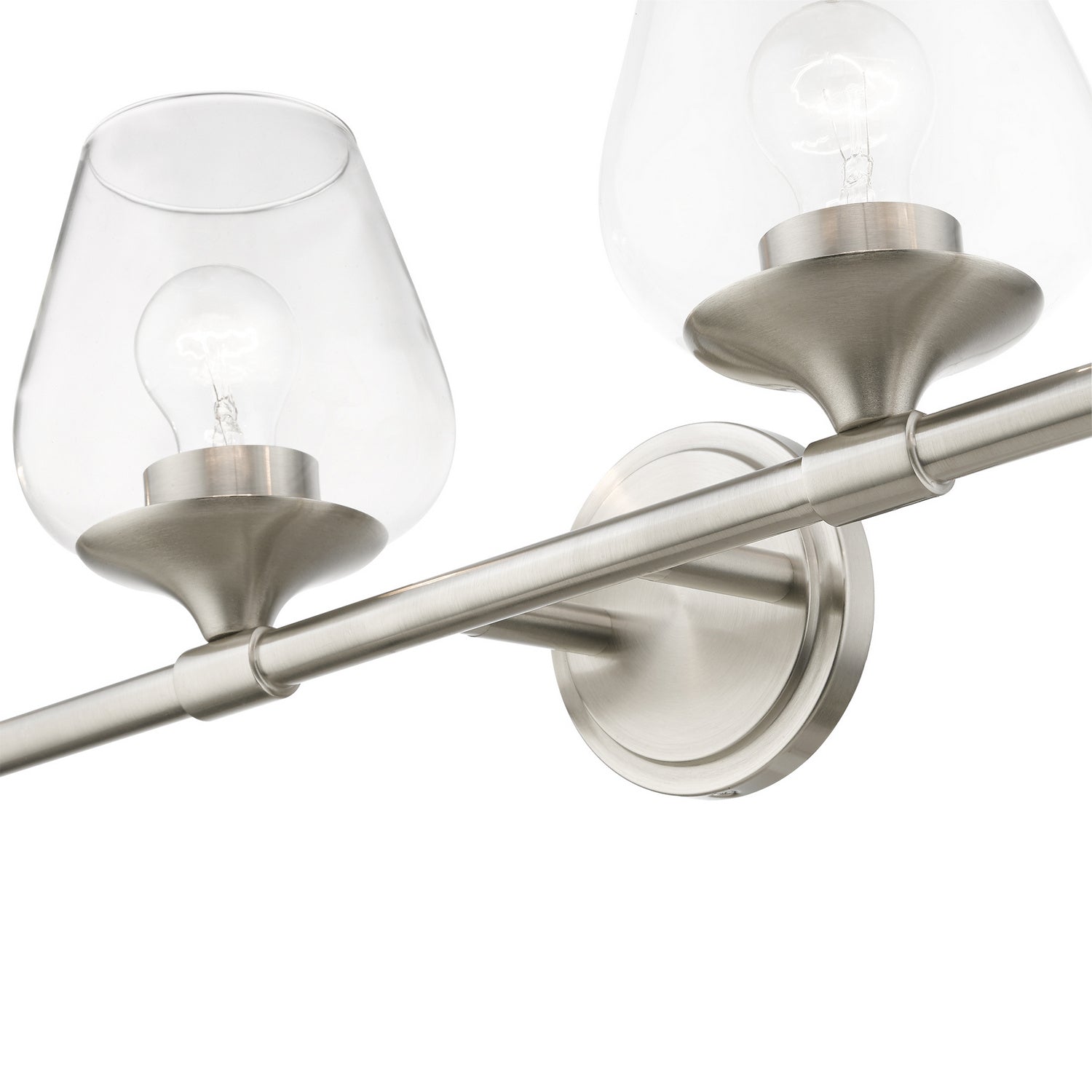 Livex Lighting - 17474-91 - Four Light Vanity Sconce - Willow - Brushed Nickel