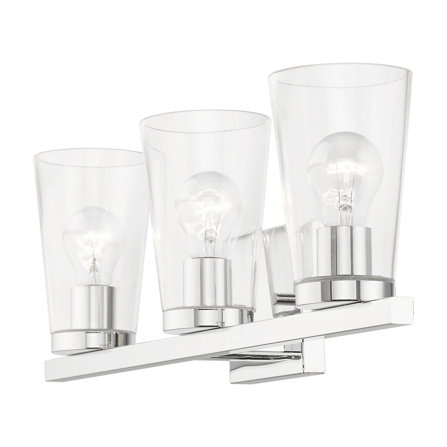 Livex Lighting - 17623-05 - Three Light Vanity Sconce - Cityview - Polished Chrome