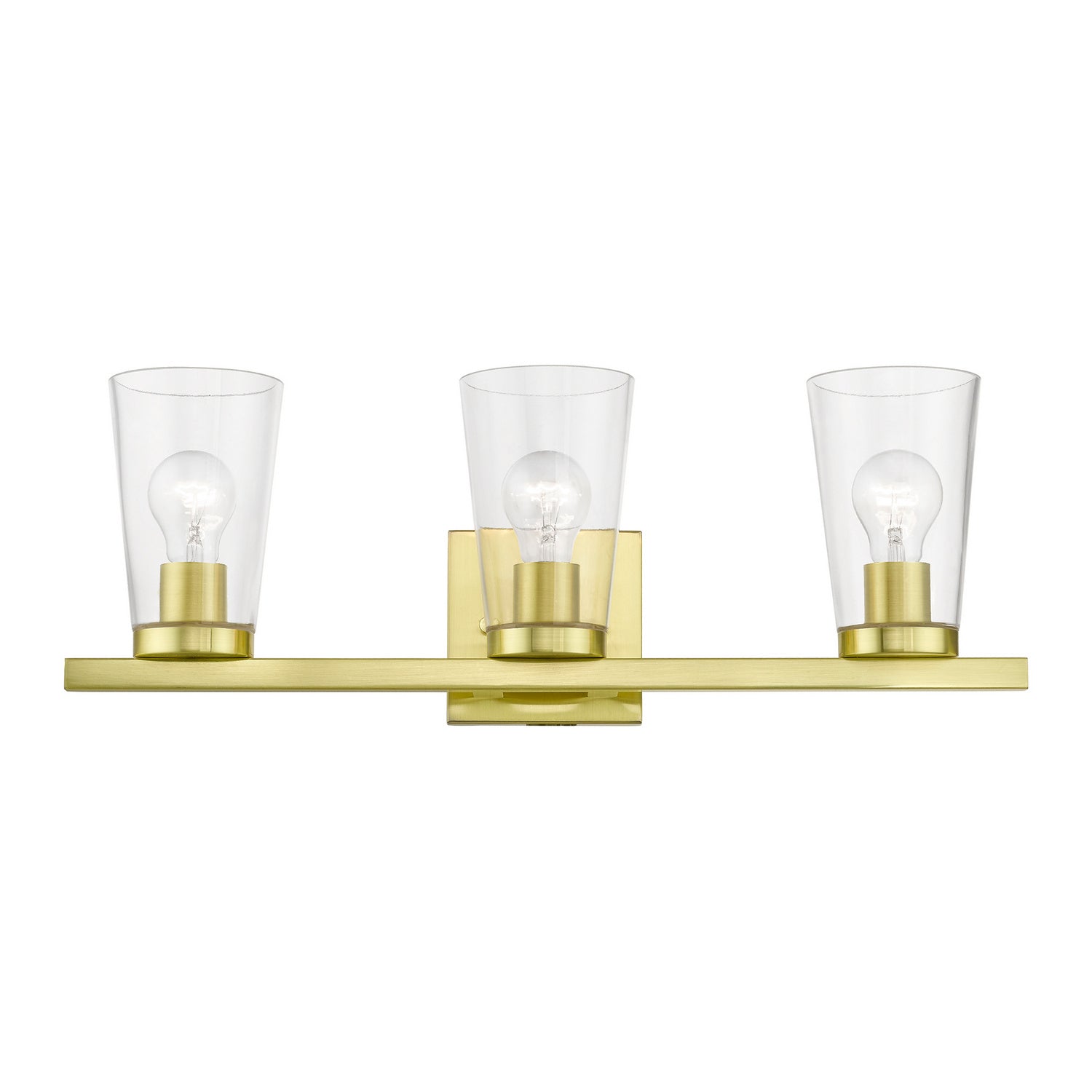 Livex Lighting - 17623-12 - Three Light Vanity Sconce - Cityview - Satin Brass